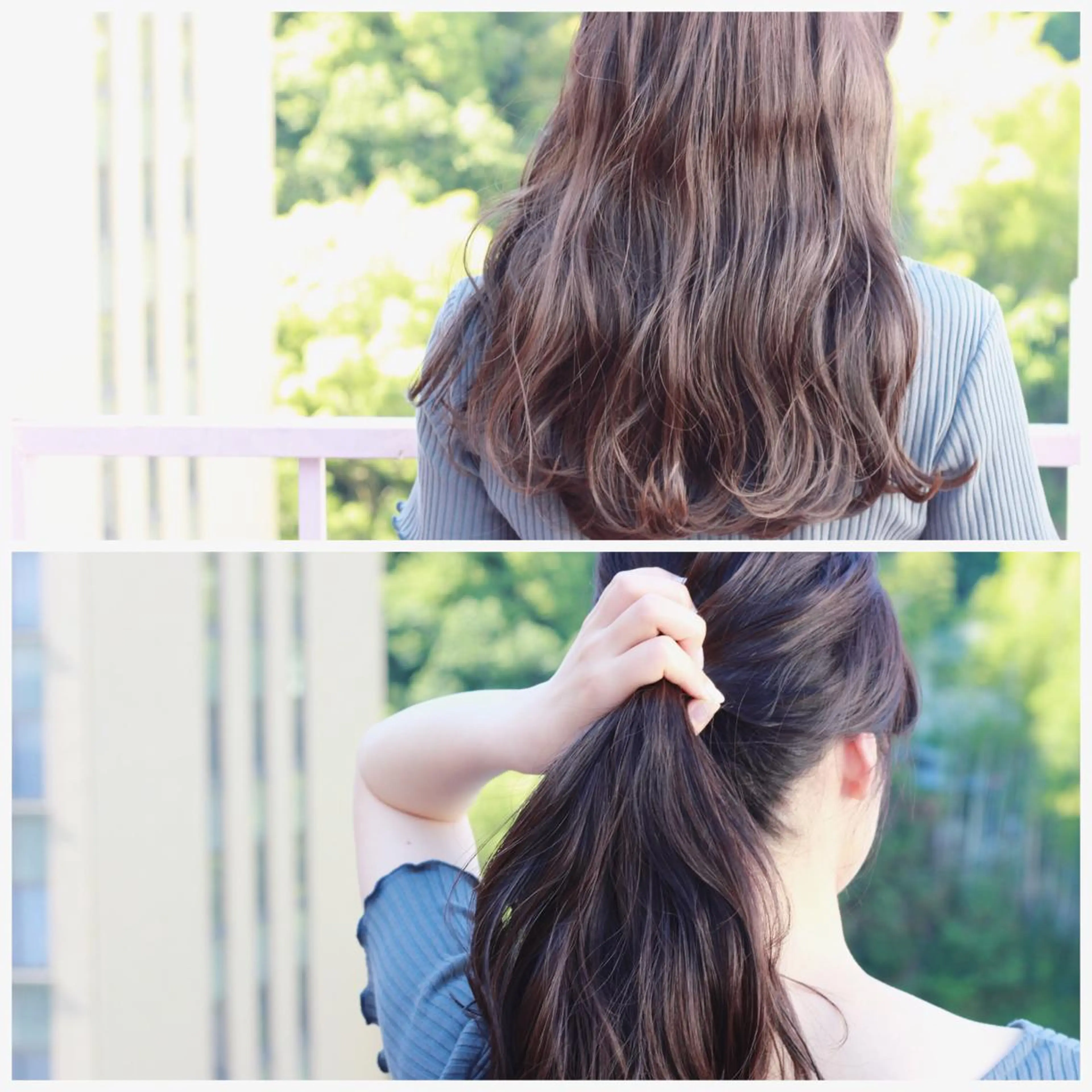 ロング カラー ヘアアレンジ グレージュ カット パーマ Viage （ビアージュ）のヘアスタイル