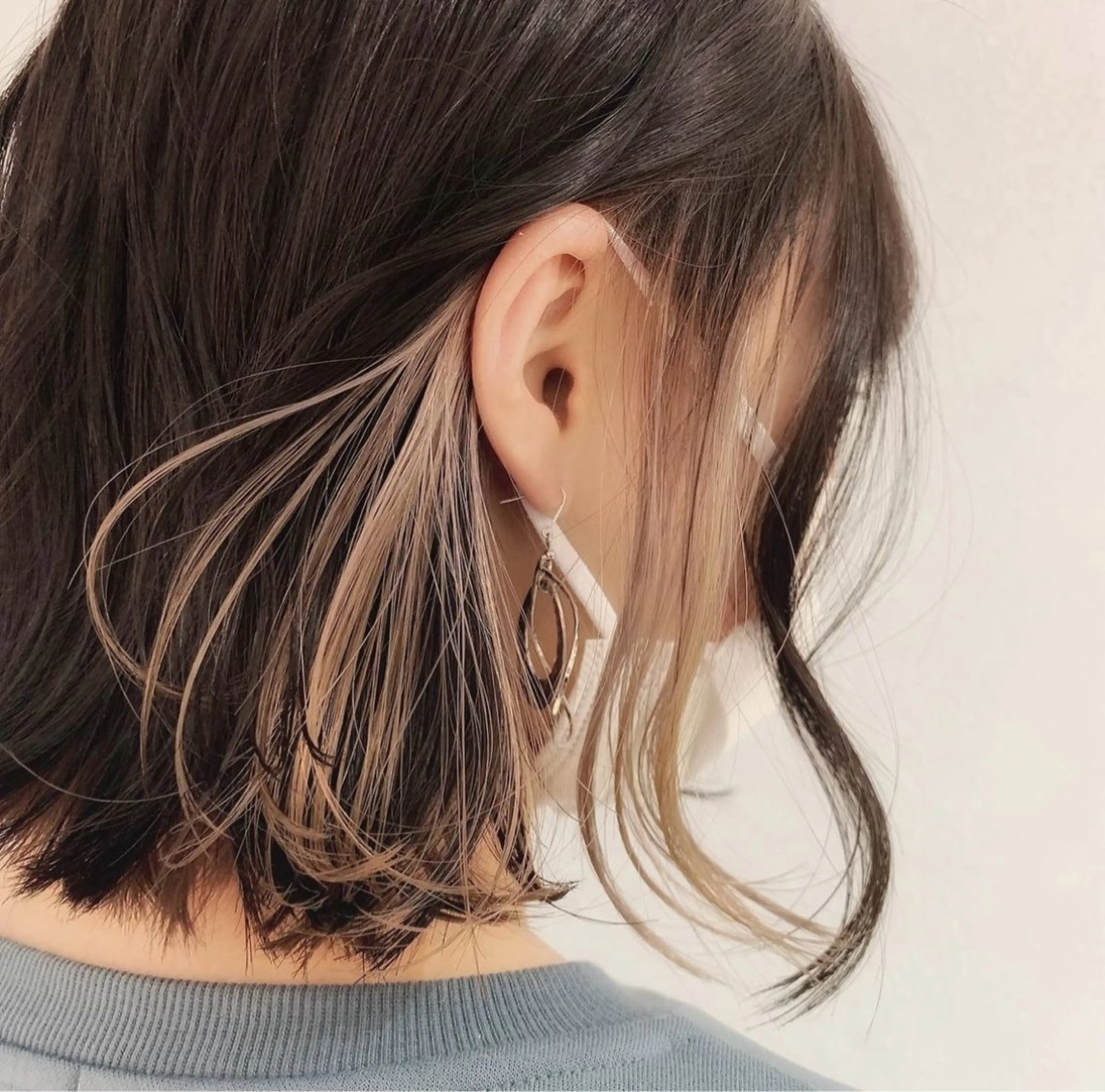 ミディアム カラー ❤️ブリーチなし💚 ダブルカラー平野実花のヘアスタイル