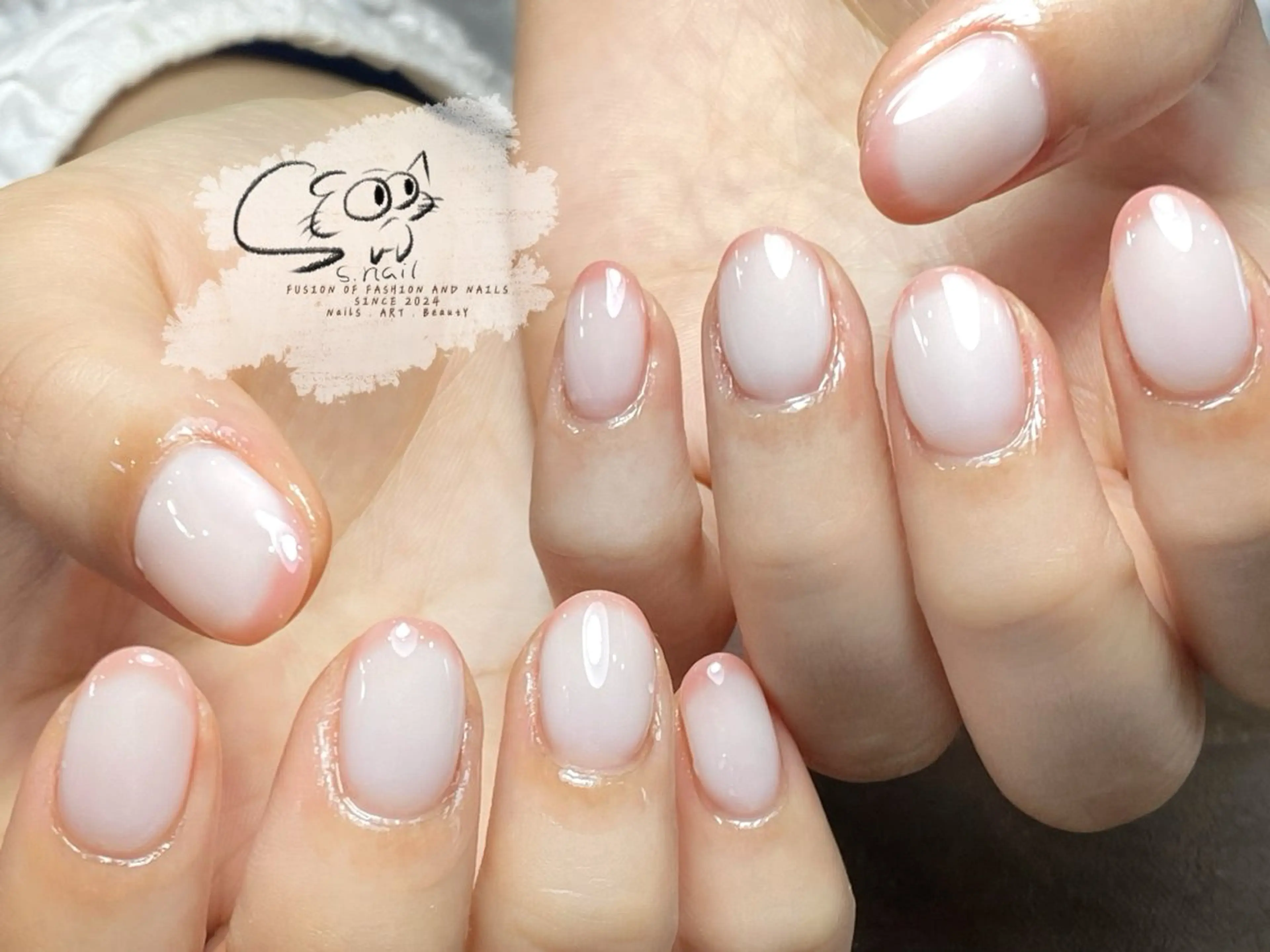 ネイル チークネイル フレンチネイル グラデーション マグネットネイル ワンカラーネイル S.nail _のネイルデザイン