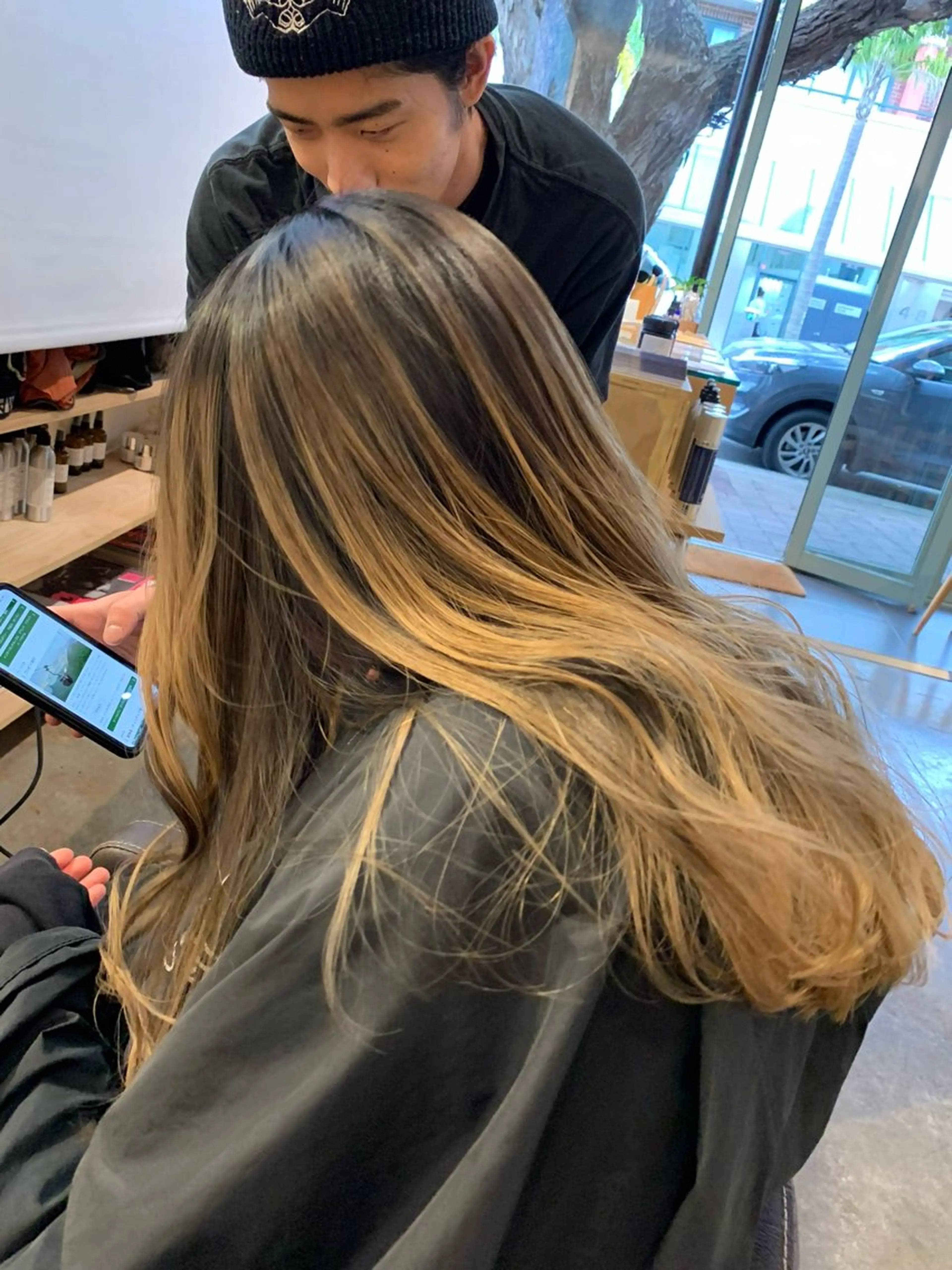 ロング カラー カット ヘアカラー レイヤー/ナチュラル 💐nao.のヘアスタイル