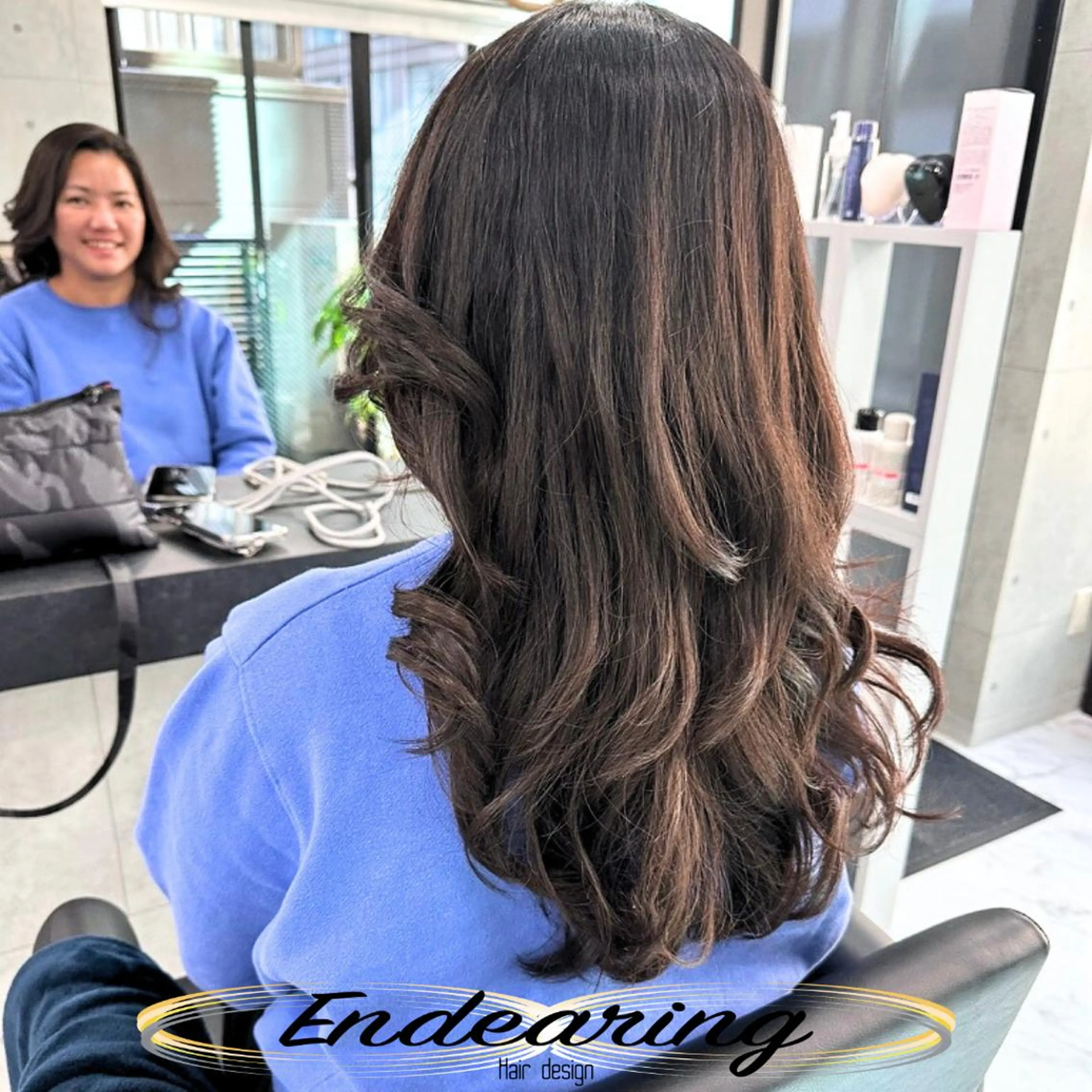 ロング レイヤーカット ロング ローレイヤー 小顔カット トリートメント カット トリートメント Endearing 銀座/レイヤーカットのヘアスタイル