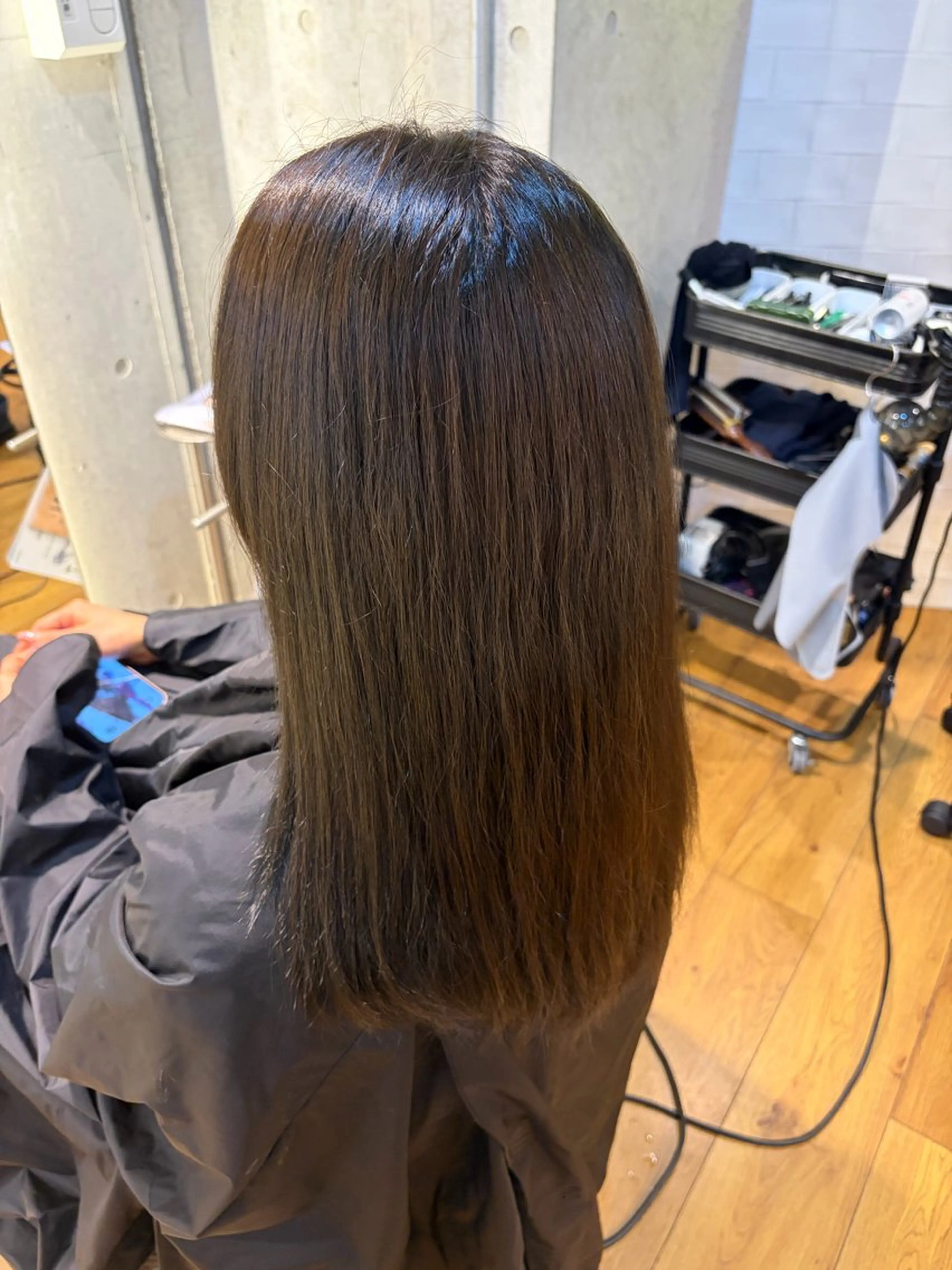 ロング カラー ヘアカラー 岡本 蓮央のヘアスタイル