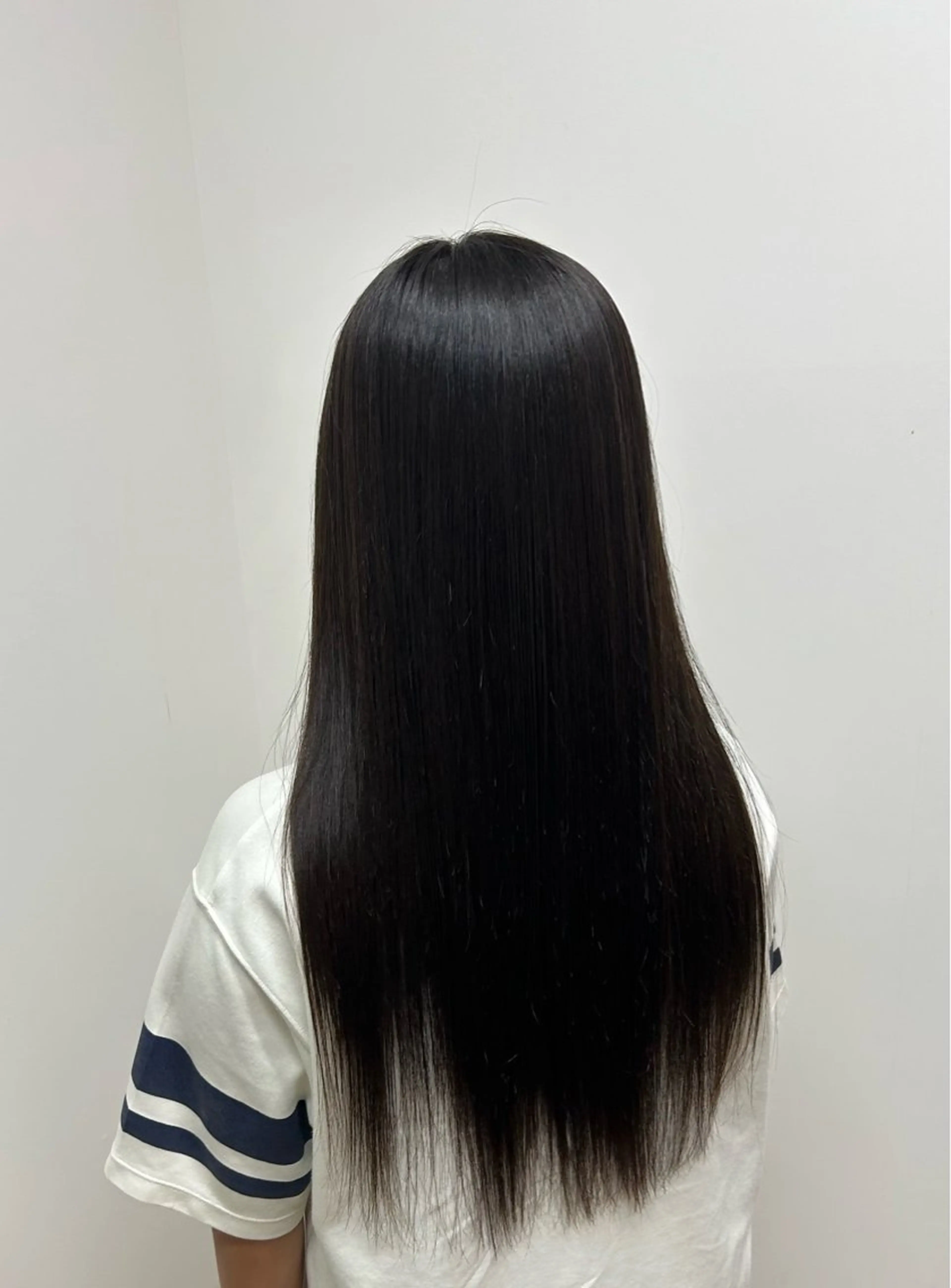 ロング カット 縮毛矯正 BALANCE ゆなのヘアスタイル