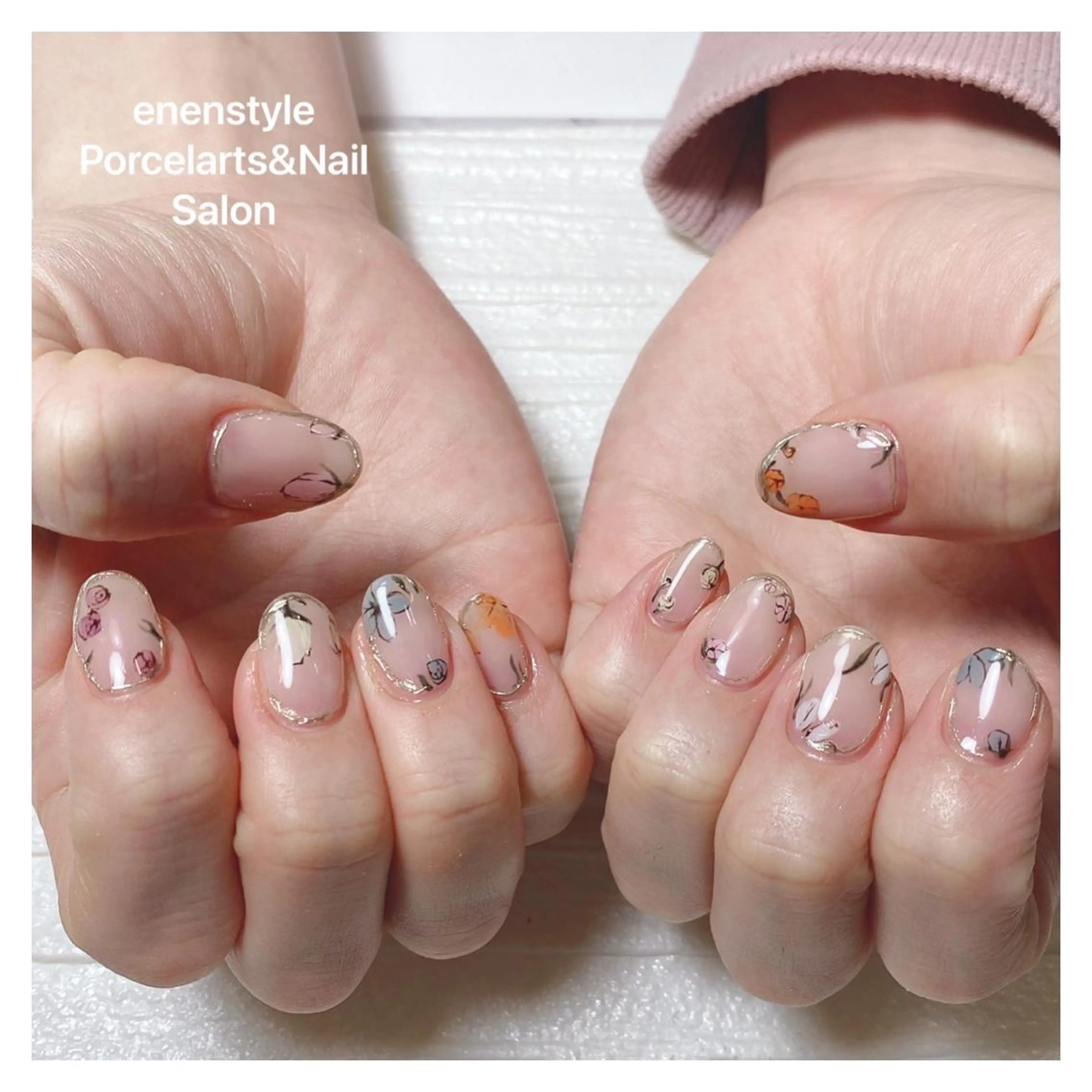 ミディアム ネイル 👑enen style👑のネイルデザイン