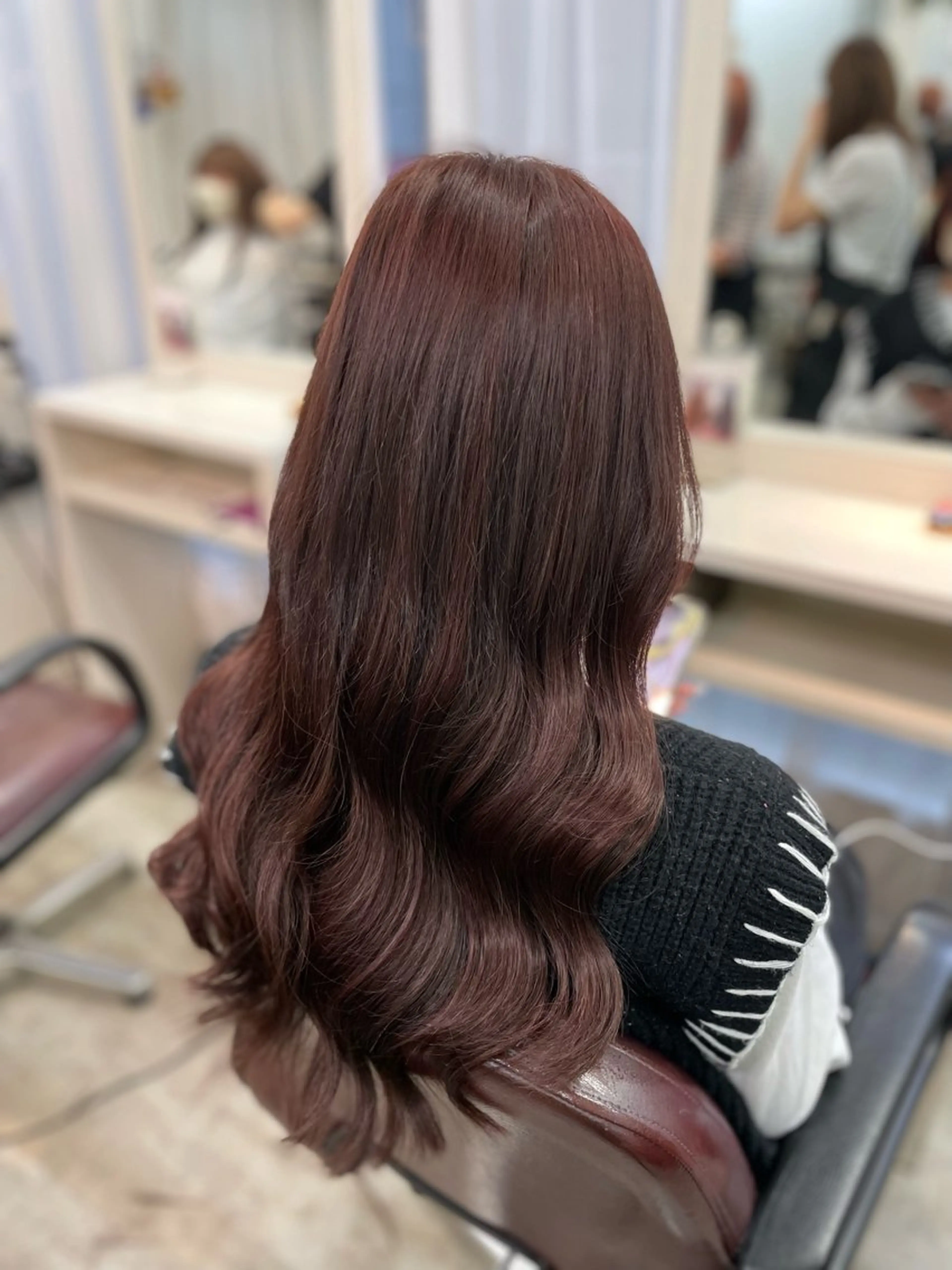 ロング カラー カット ヘアカラー エクステ ヘアセット 韓国ヘア🤍髪質改善 🇰🇷AKANEのヘアスタイル