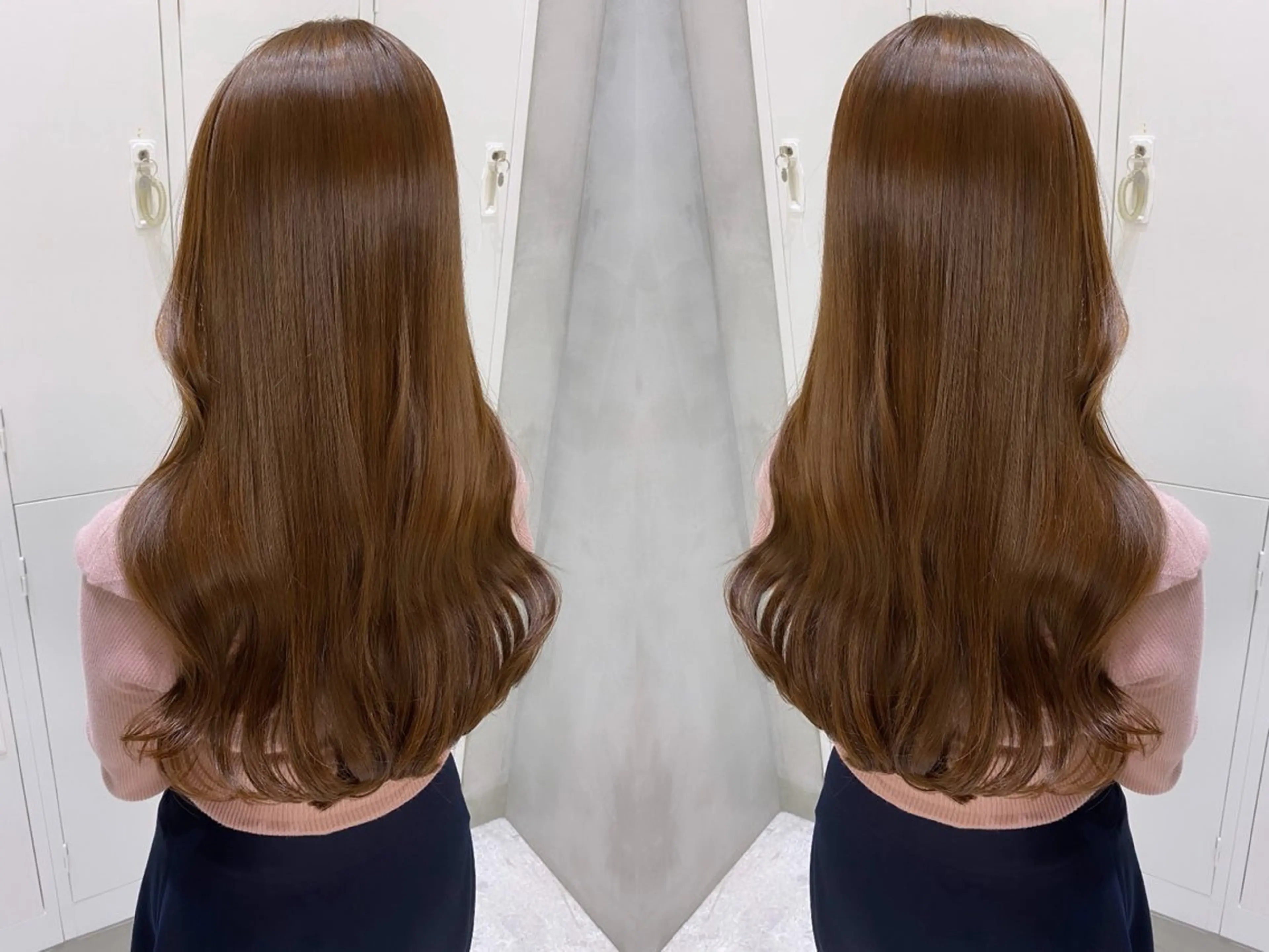 ロング カット ヘアカラー トリートメント AKANE 【zina新宿】のヘアスタイル