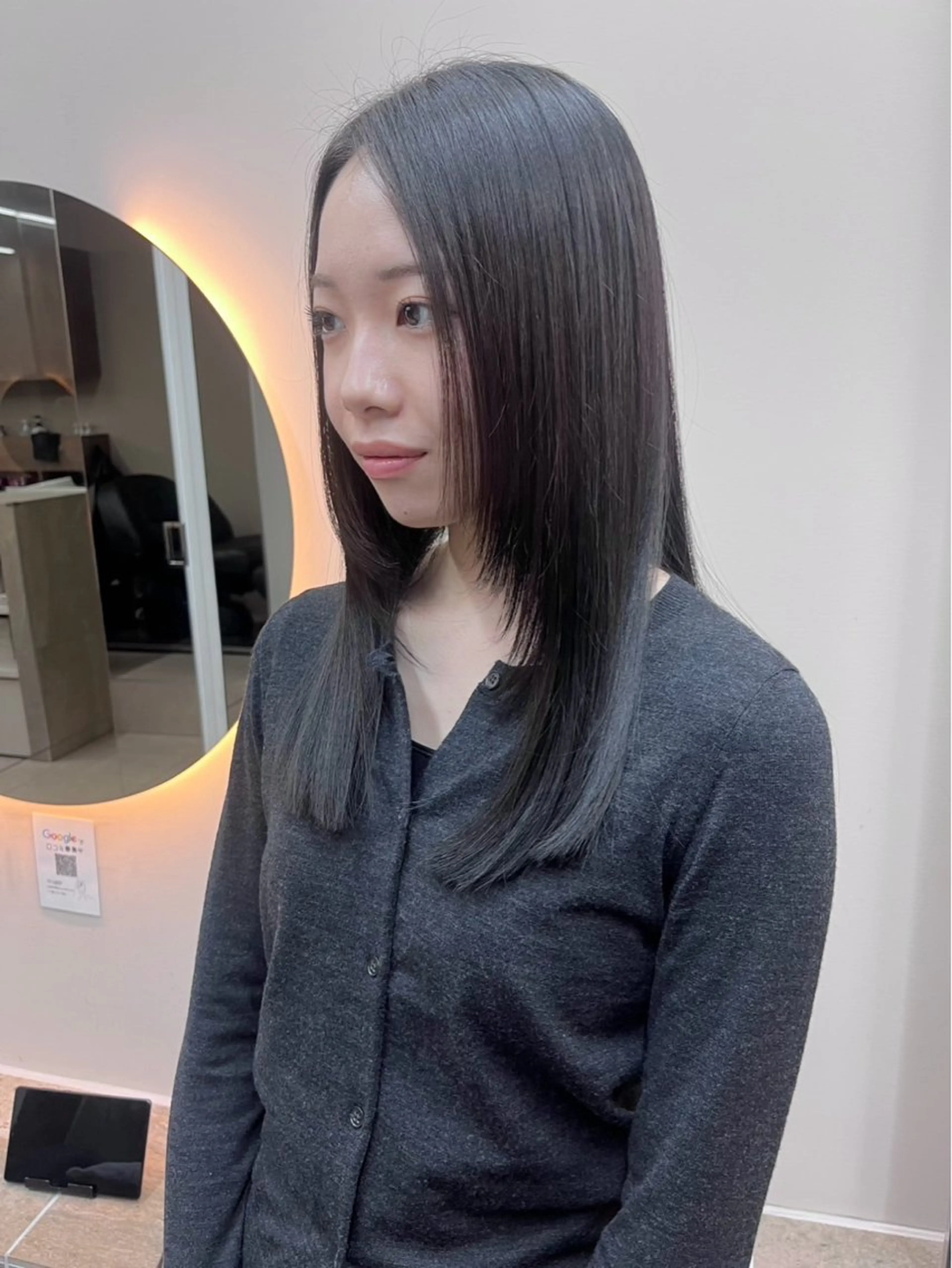 ロング カラー パーマ 顔周りカット 髪質改善 カット ヘアカラー トリートメント L’me  TOKYO by youres【エルメトーキョーバイユアーズ】所属・《柔らかhair𓍯 》木村美姫のヘアスタイル