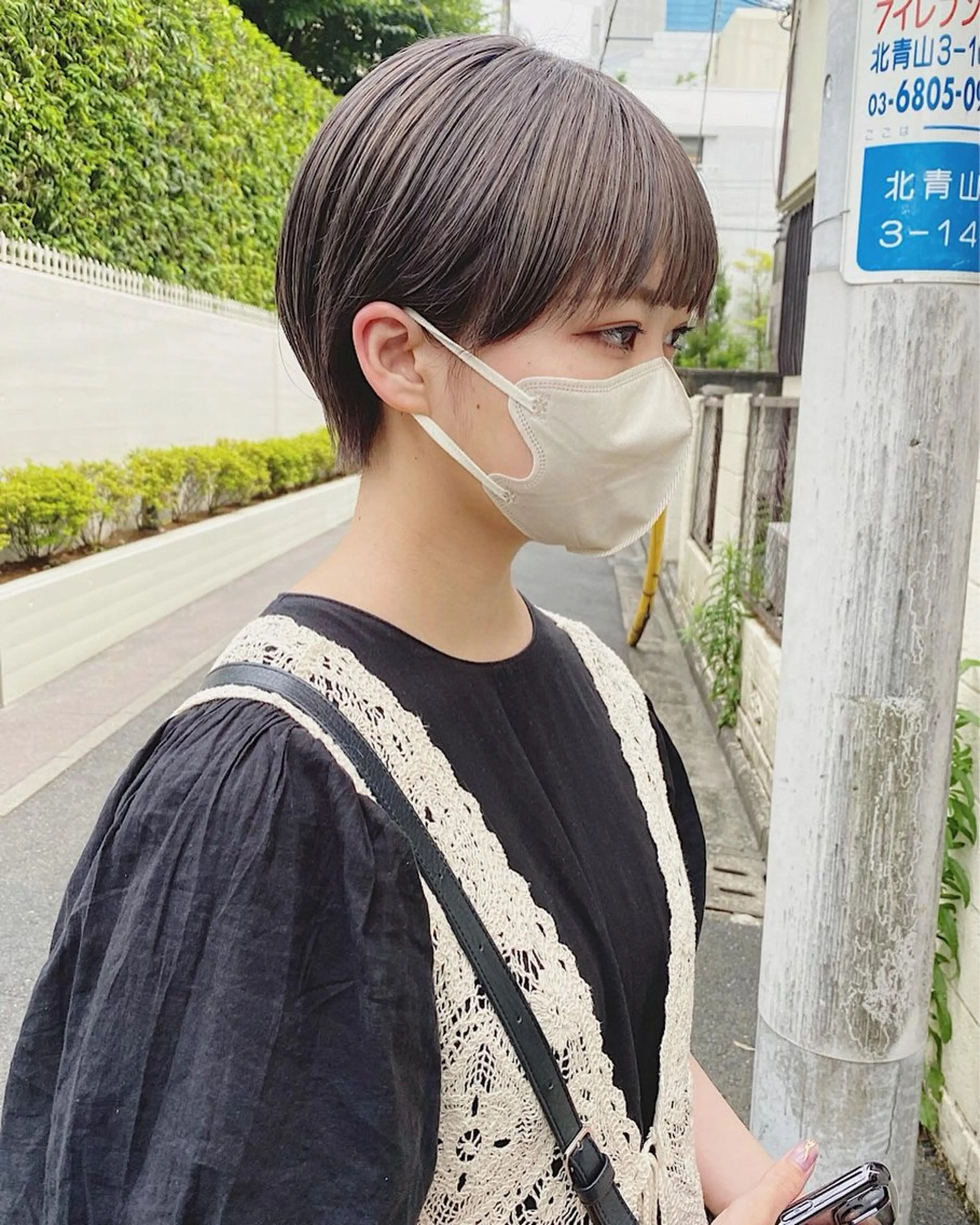 ショート カラー カット ヘアカラー トリートメント IVORY.所属・🟩白髪ぼかし/ボブ /ショートヘア/大司のヘアスタイル