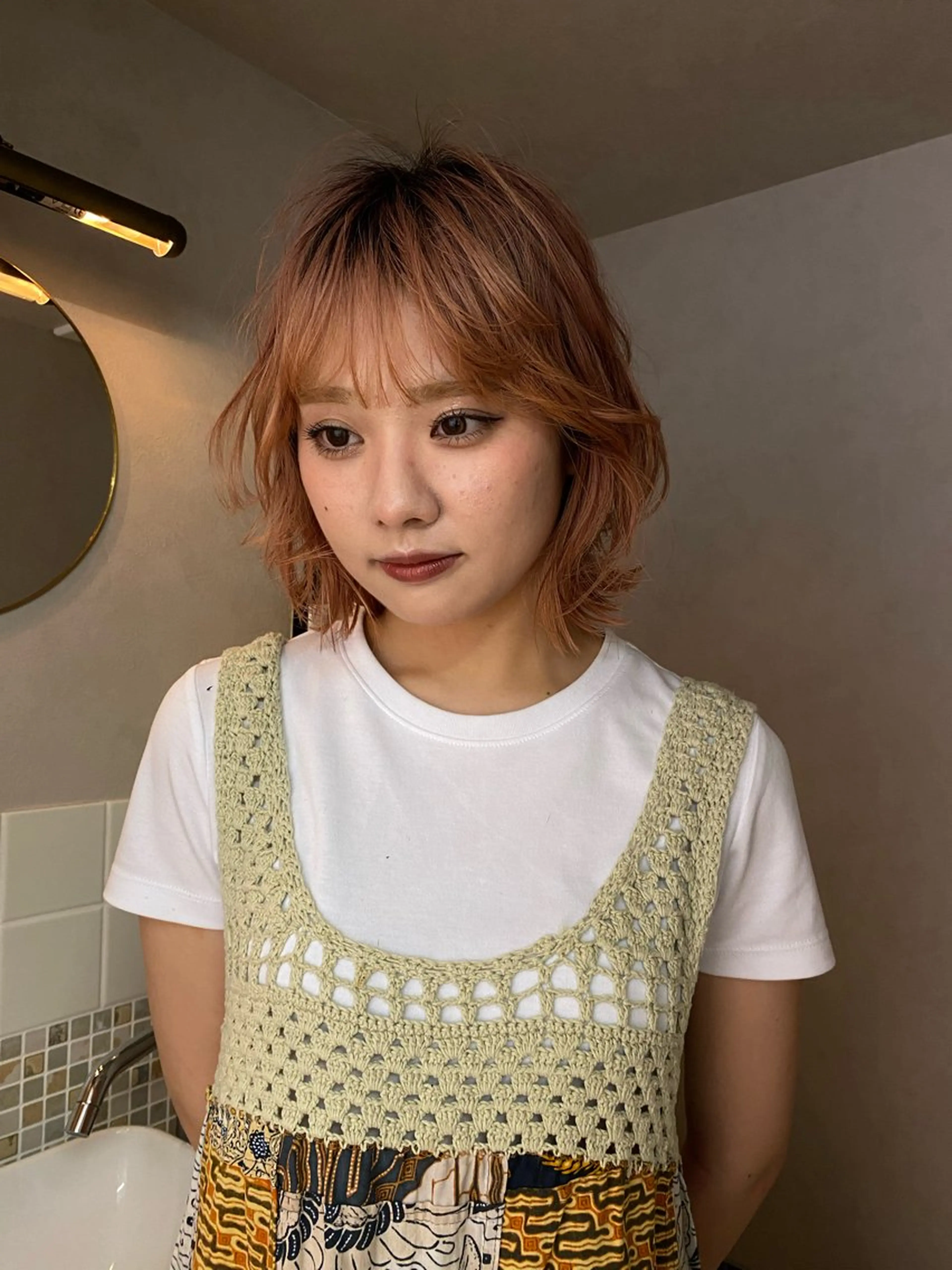 ミディアム カラー iroha/ n.w.h🎀のヘアスタイル