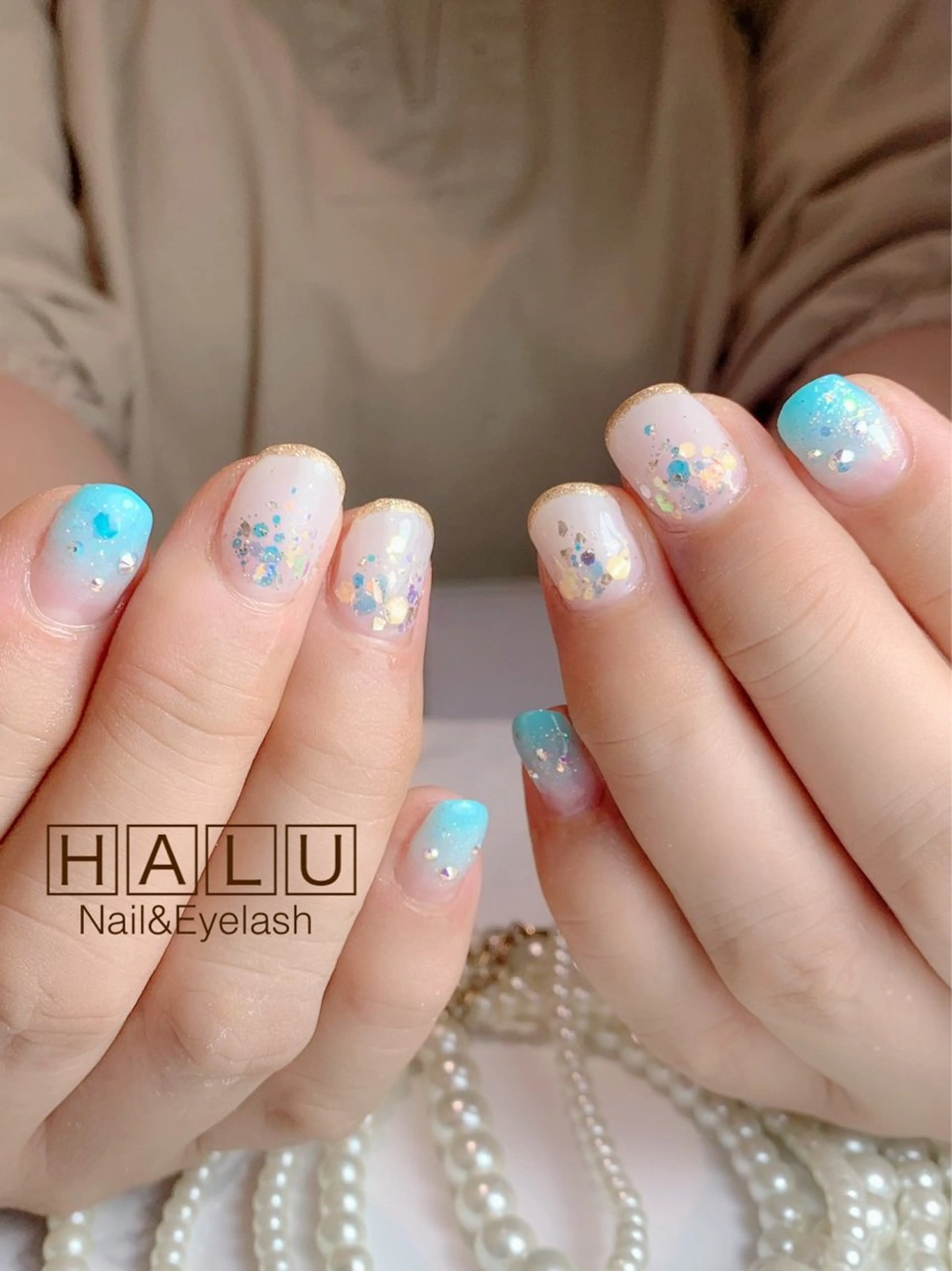 ネイル キラキラネイル ラメ(グリッター) HALU ハルのネイルデザイン