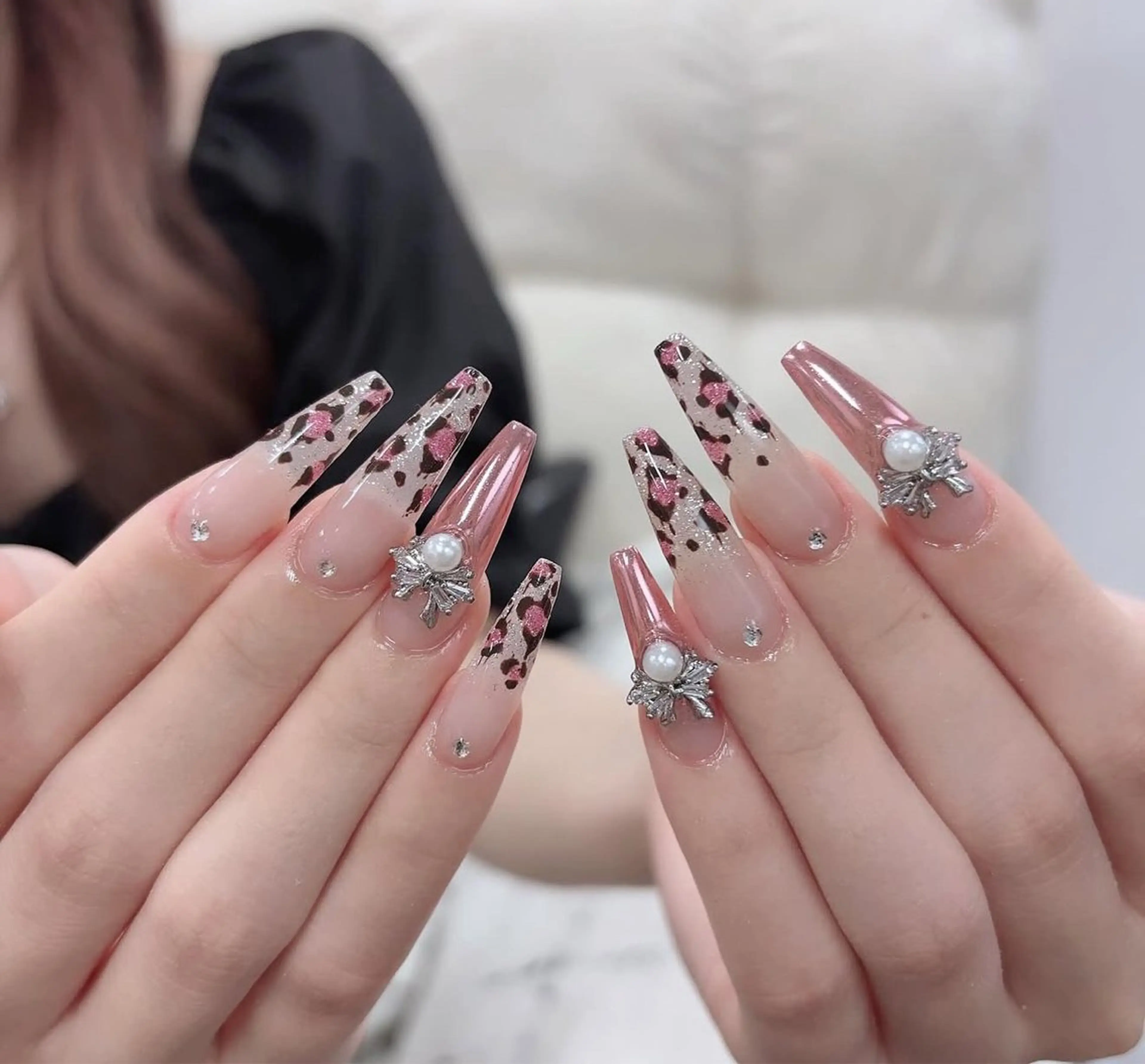 ネイル アートネイル ジェルネイル グラデーション マグネットネイル ニュアンスネイル ハンドネイル Ryu nail studioのネイルデザイン