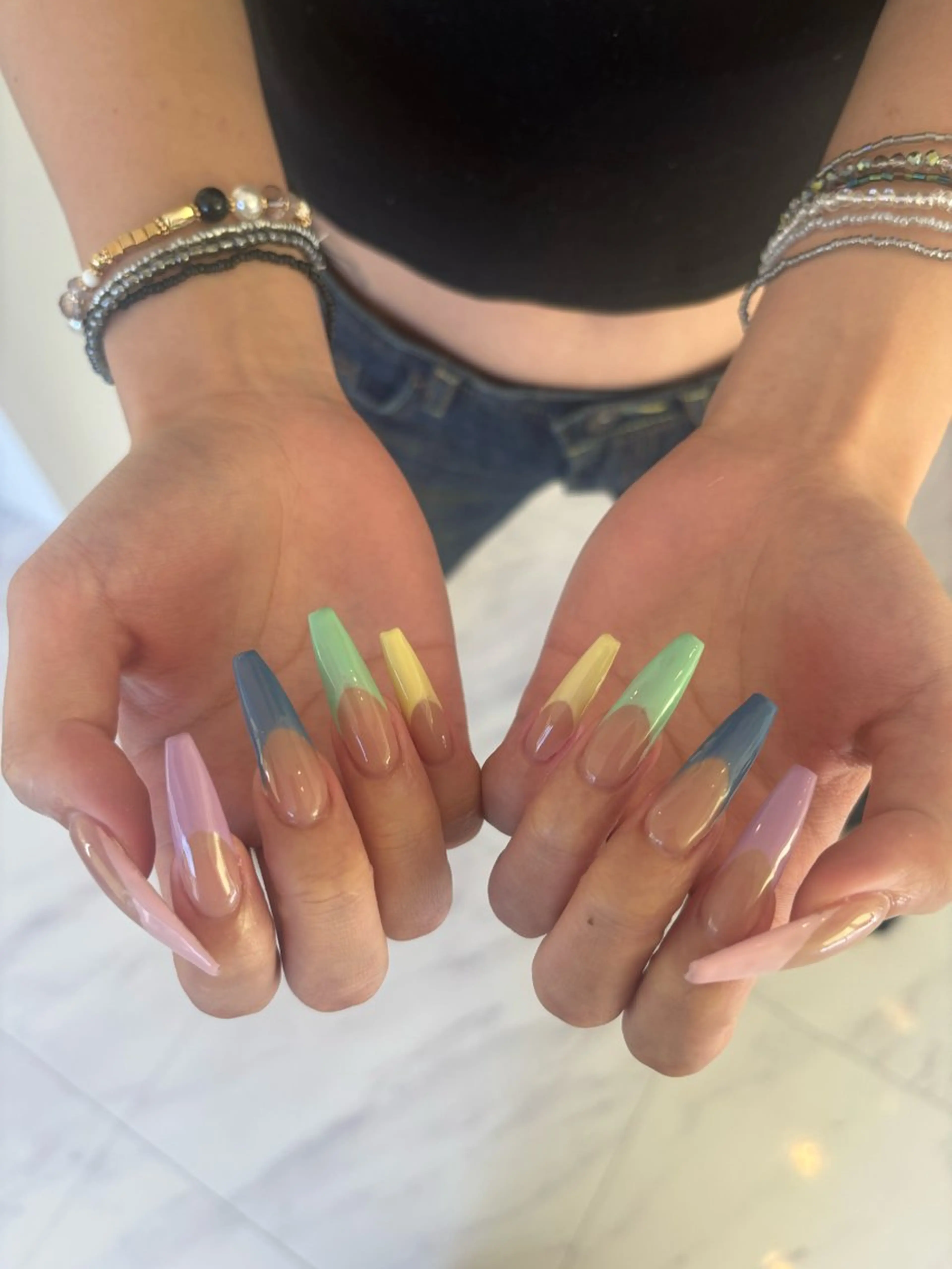 ネイル フレンチネイル パステルネイル haru nailのネイルデザイン