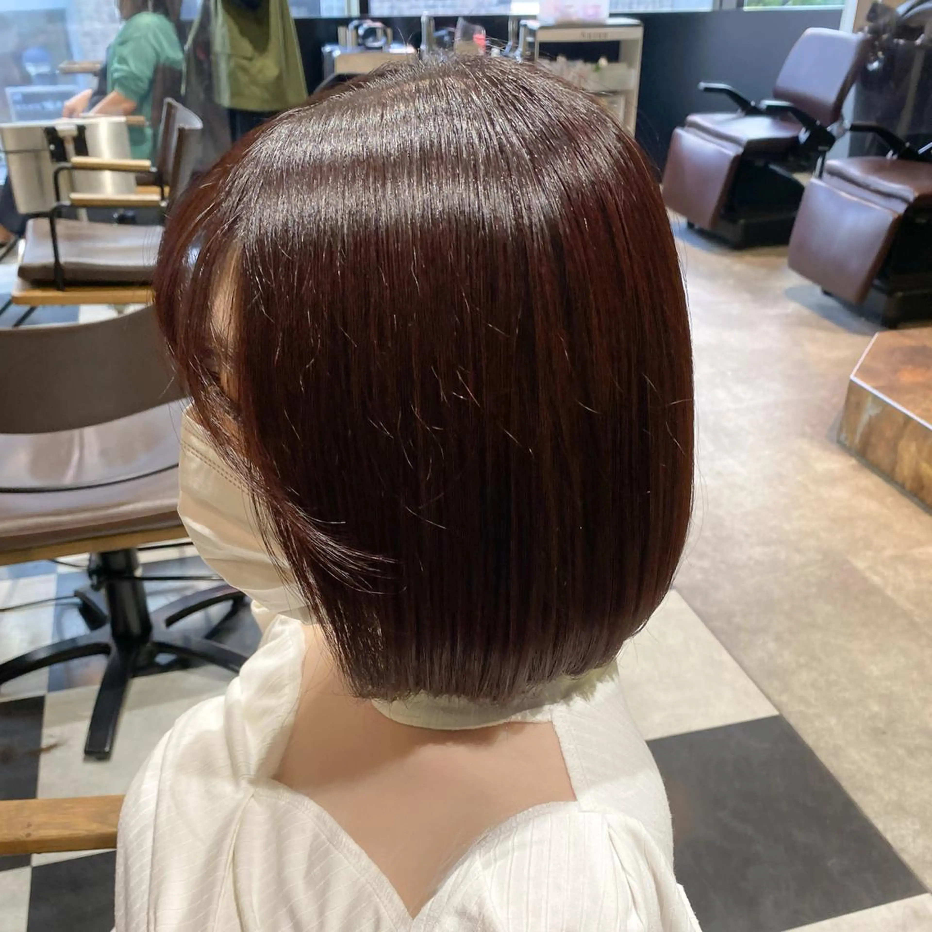 ショート カラー ピンクカラー ボブ ハッシュカット/艶感 カラー/ユウキ✨のヘアスタイル