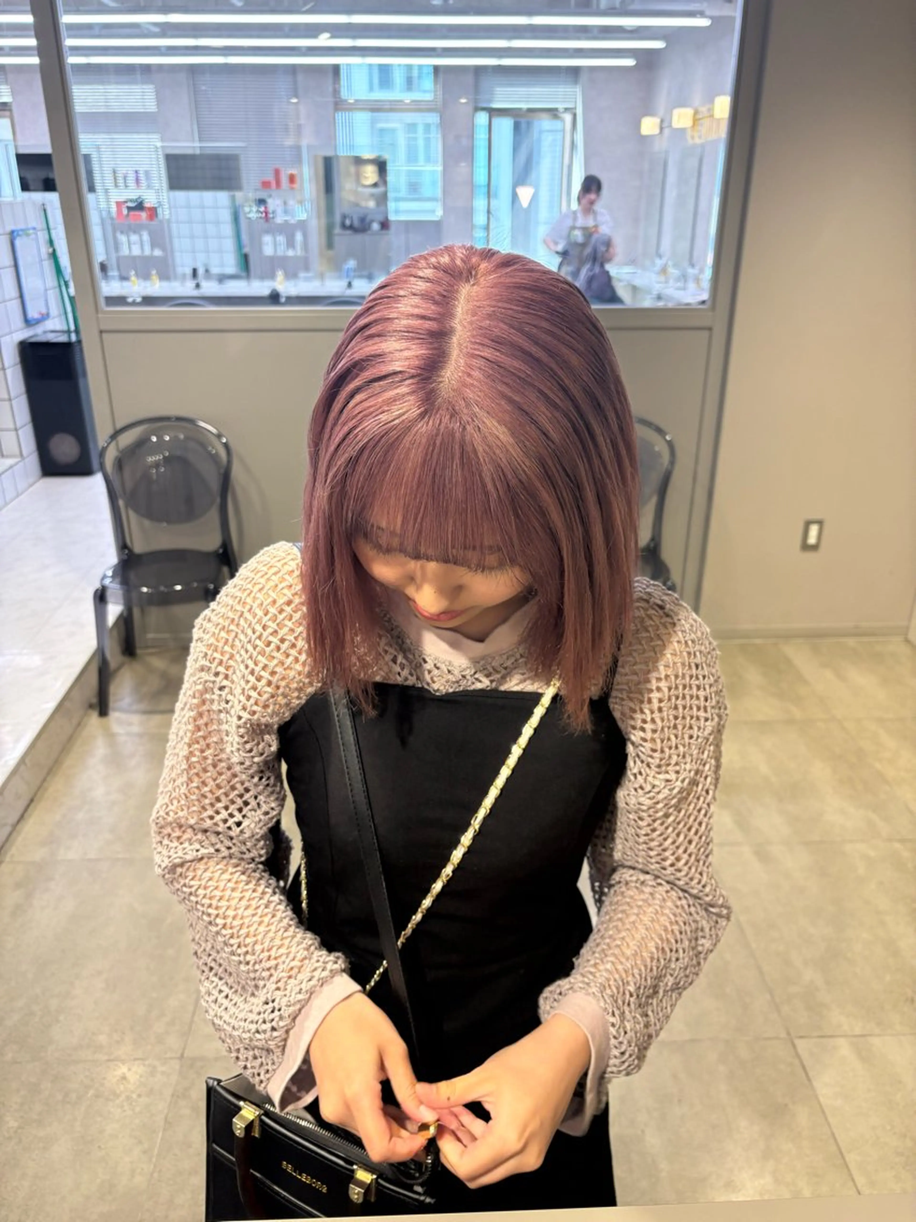 カラー ヘアカラー トリートメント 透明感ベージュ🤎 ナチュラルレイヤーのヘアスタイル