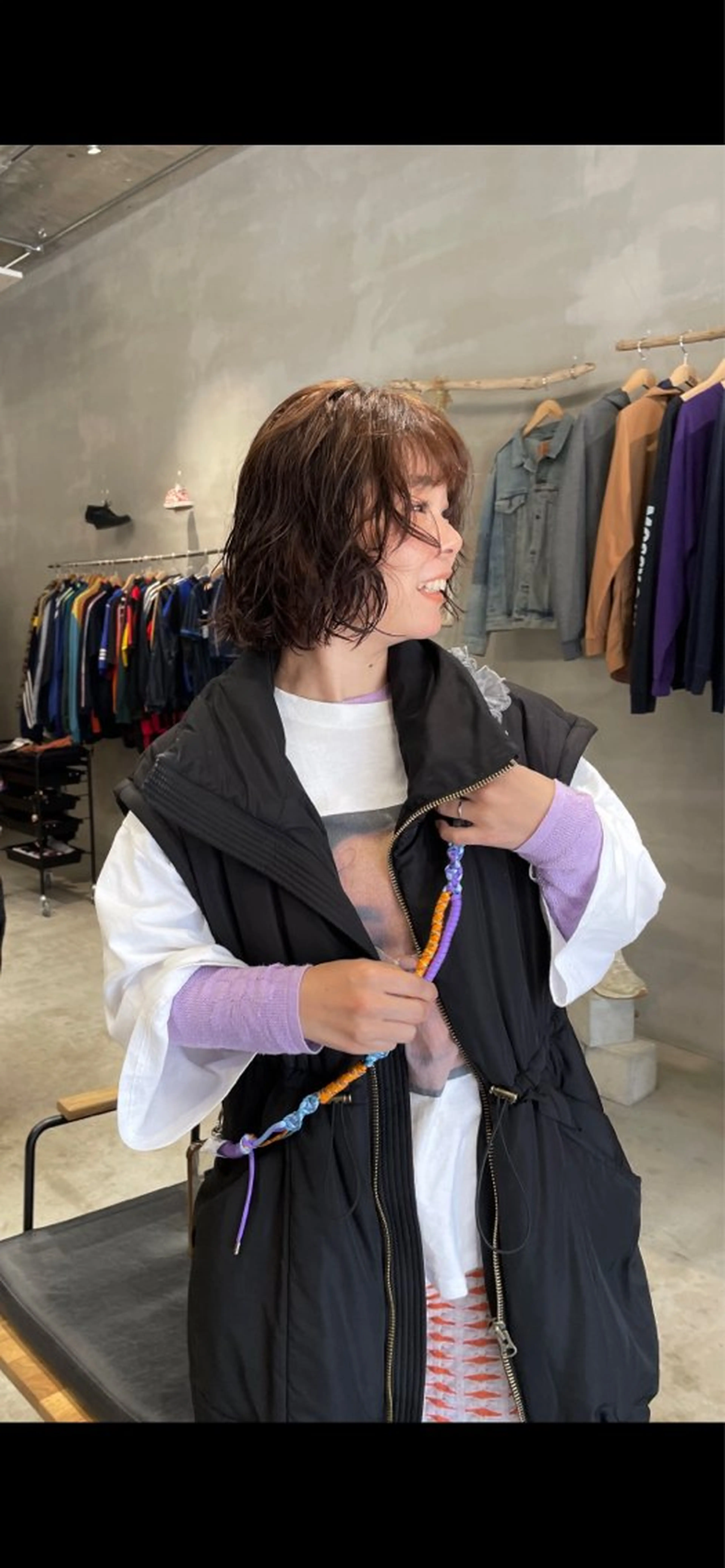 ミディアム パーマ パーマ/メンズ/ 鮫島竜海のヘアスタイル