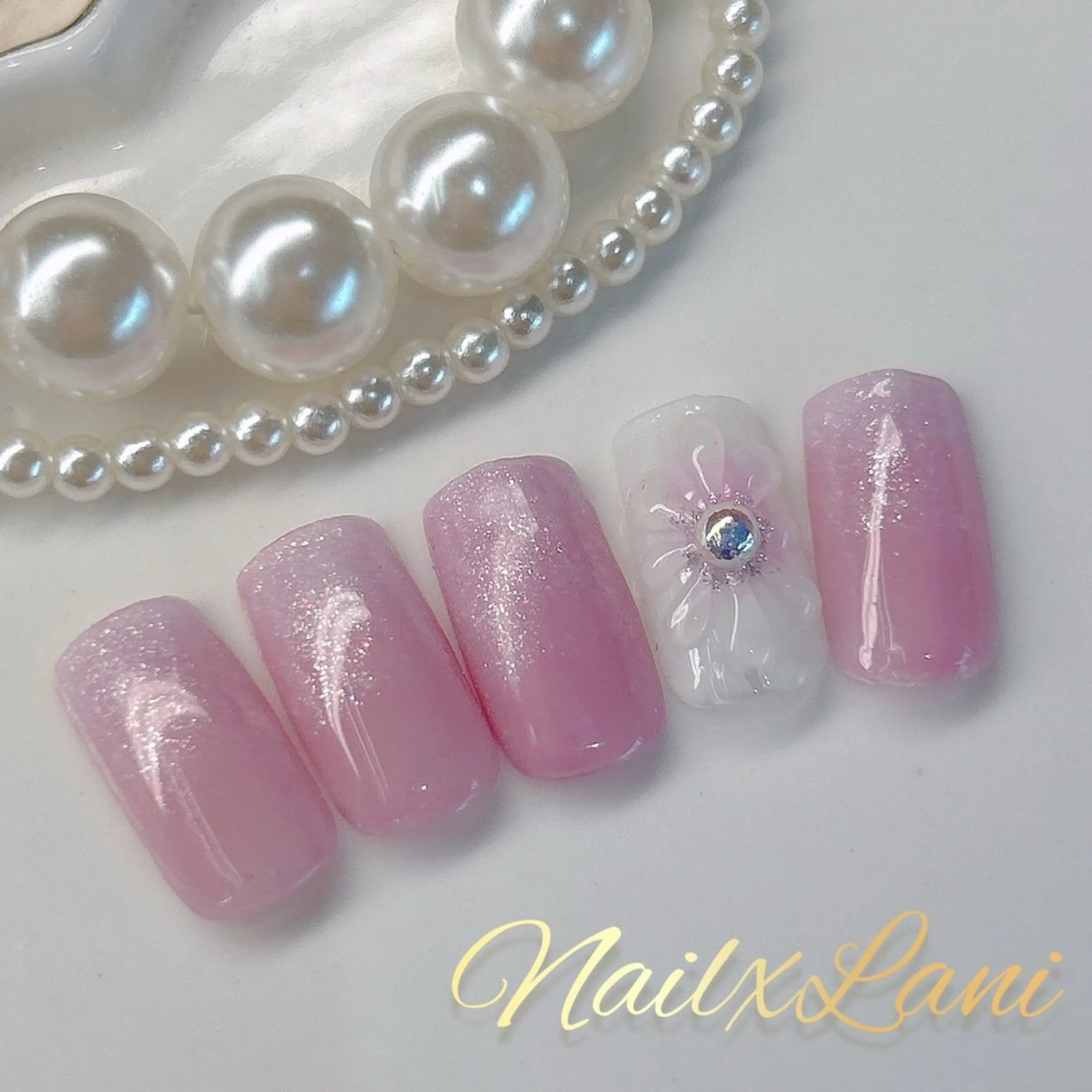 ネイル フットネイル ジェルネイル マグネットネイル パラジェル 松宮 理歩のネイルデザイン