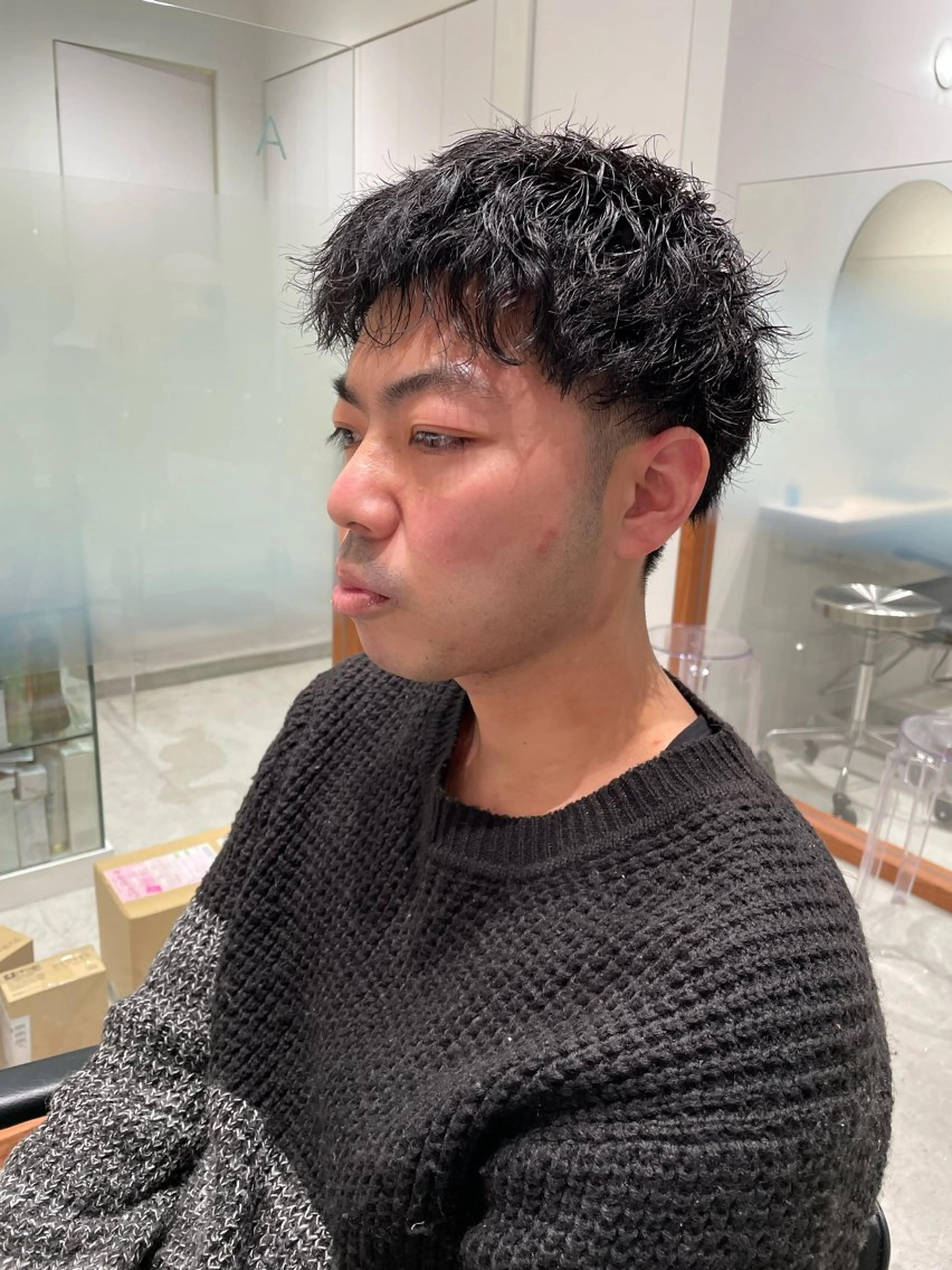 パーマ メンズ カット パーマ 立川/メンズヘア/ 眉スタイリングの眉毛・アイブロウイメージ