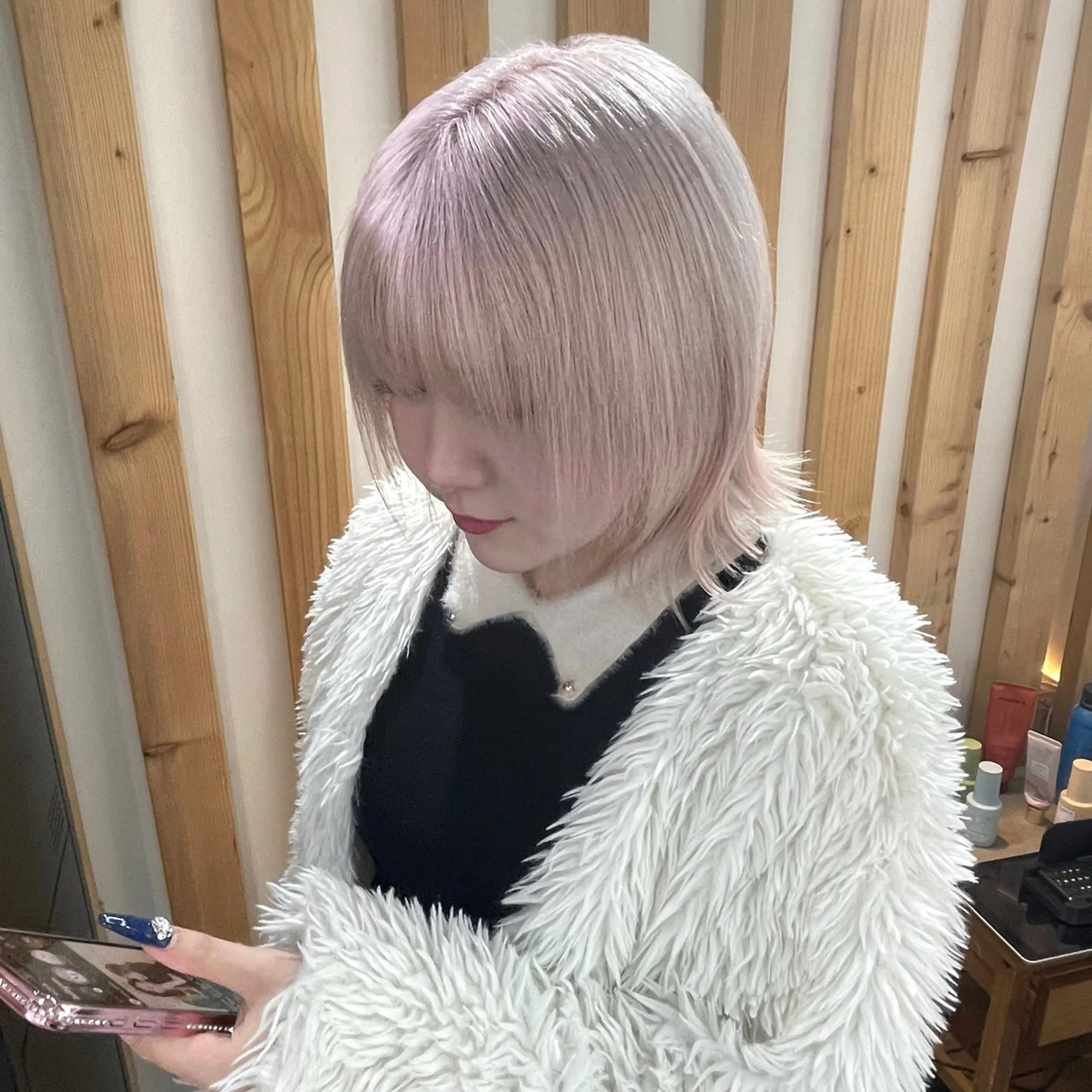 ショート カラー ヘアカラー 💍ダメージ最小限 ブリーチ/ちさと💍のヘアスタイル
