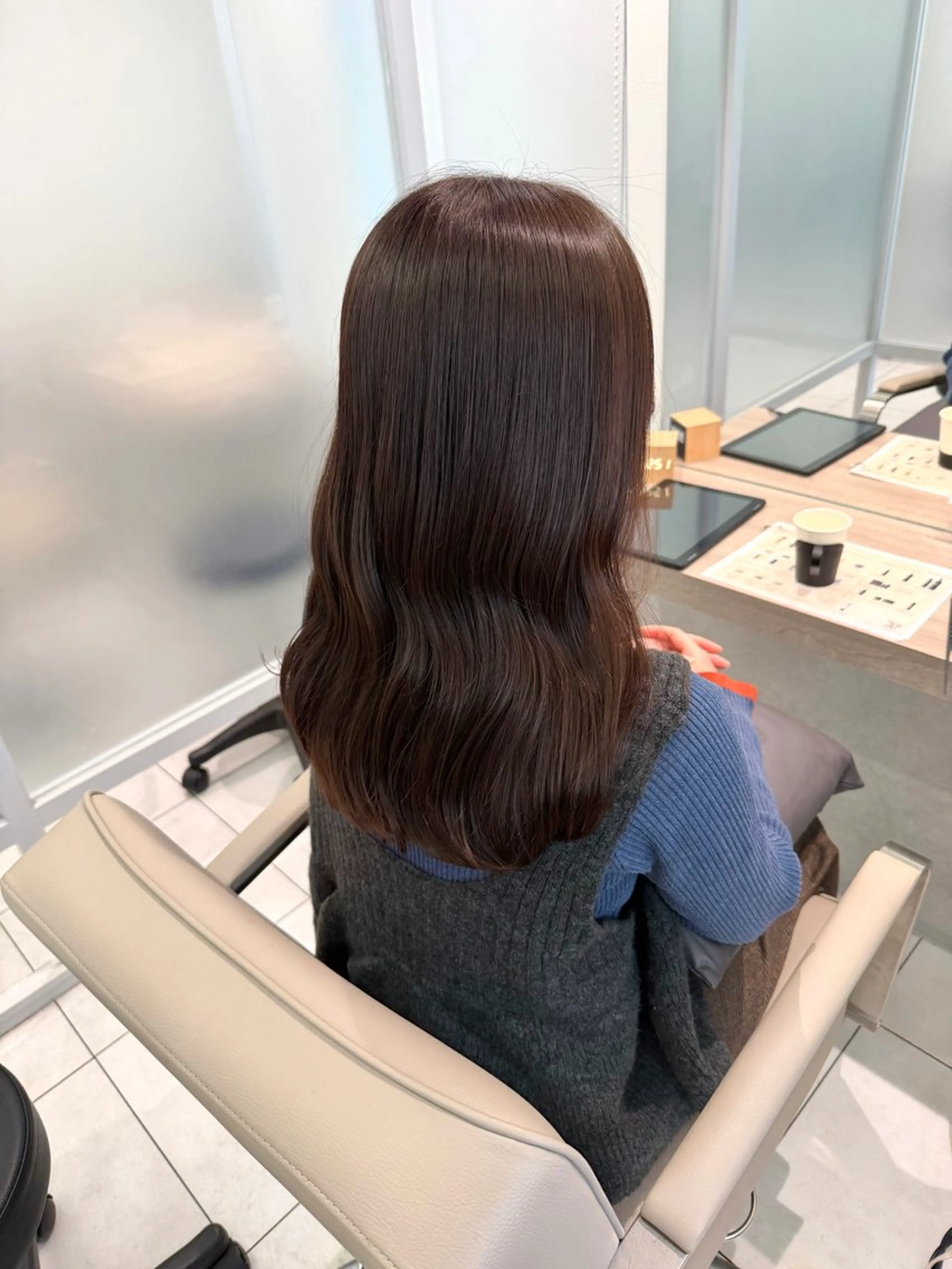 ロング カット ヘアカラー トリートメント Eleanor 池袋 ミカのヘアスタイル