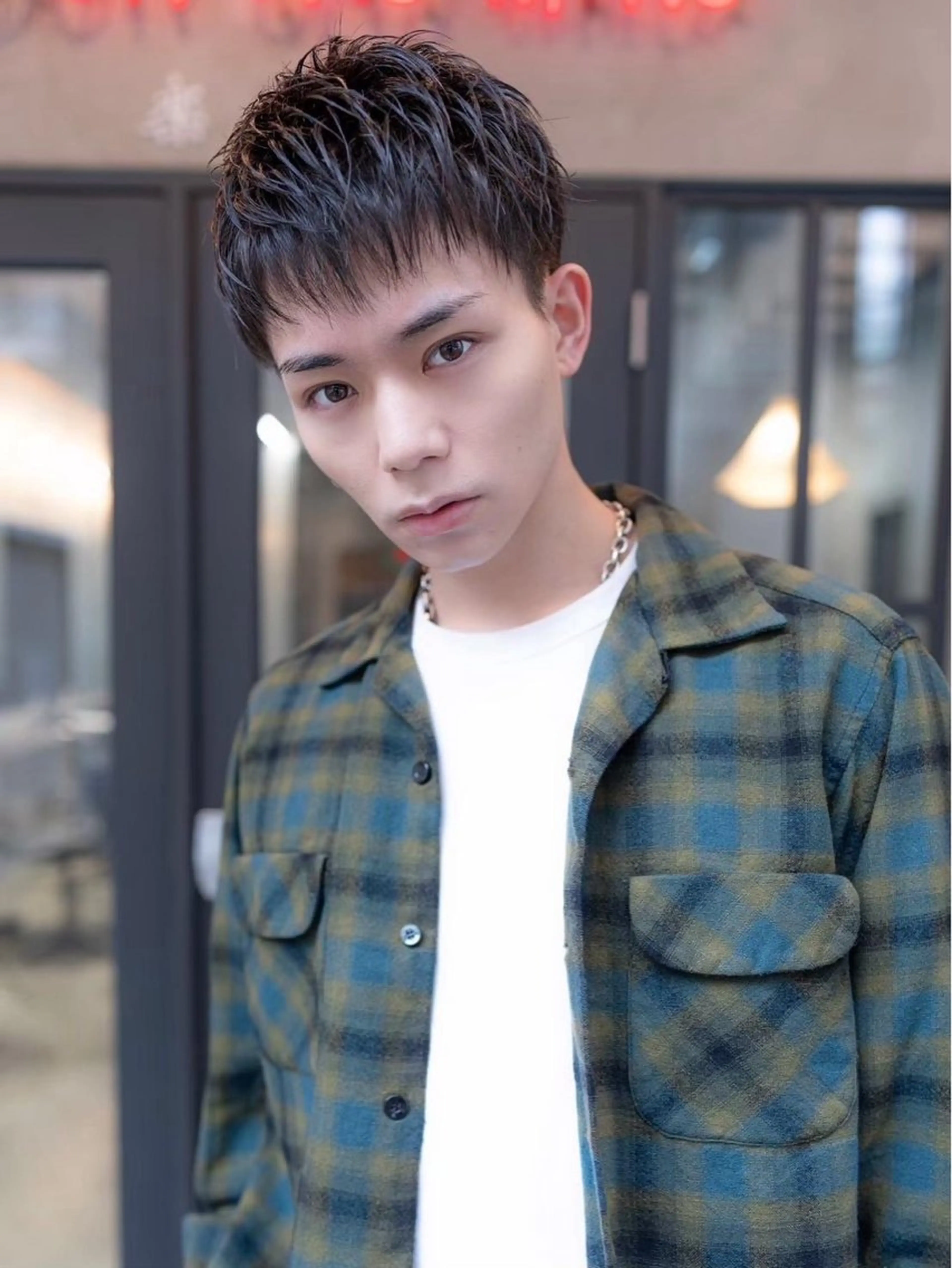 メンズ 増渕 里奈のヘアスタイル