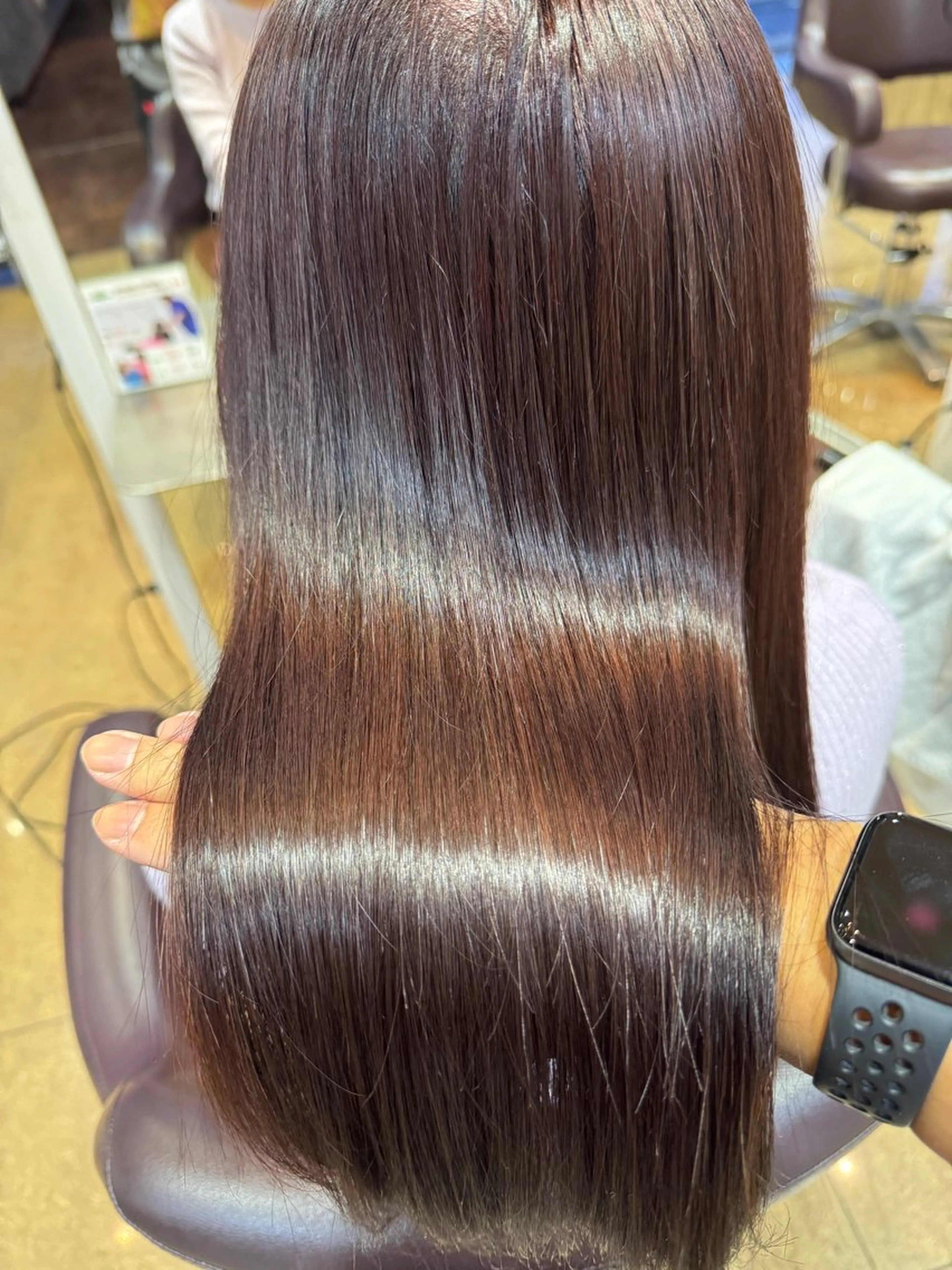 セミロング カラー 脱白髪染め+髪質改善 +縮毛矯正/専門店のその他イメージ