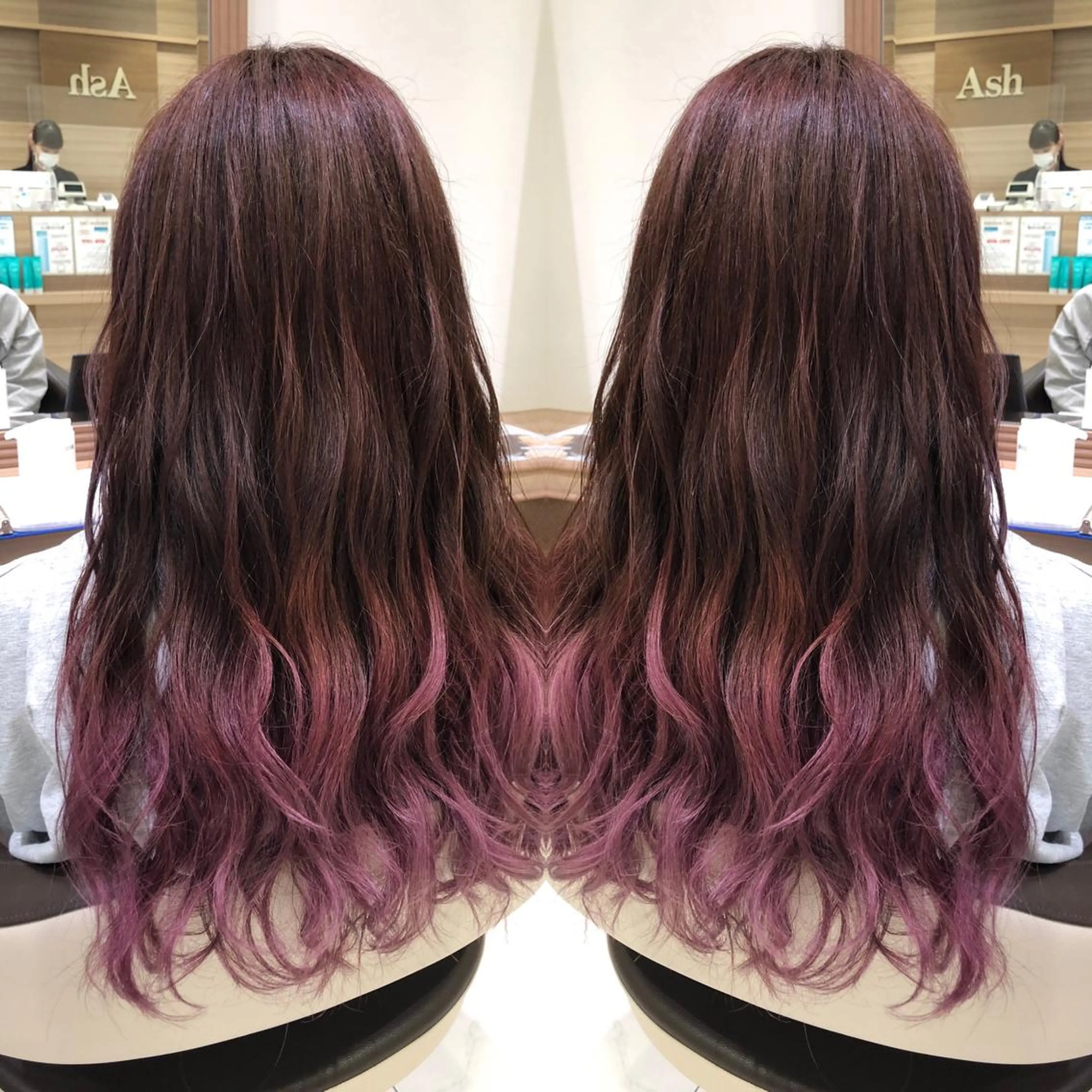 ロング カラー 韓国レイヤー×透明感 カラー/山崎一輝のヘアスタイル