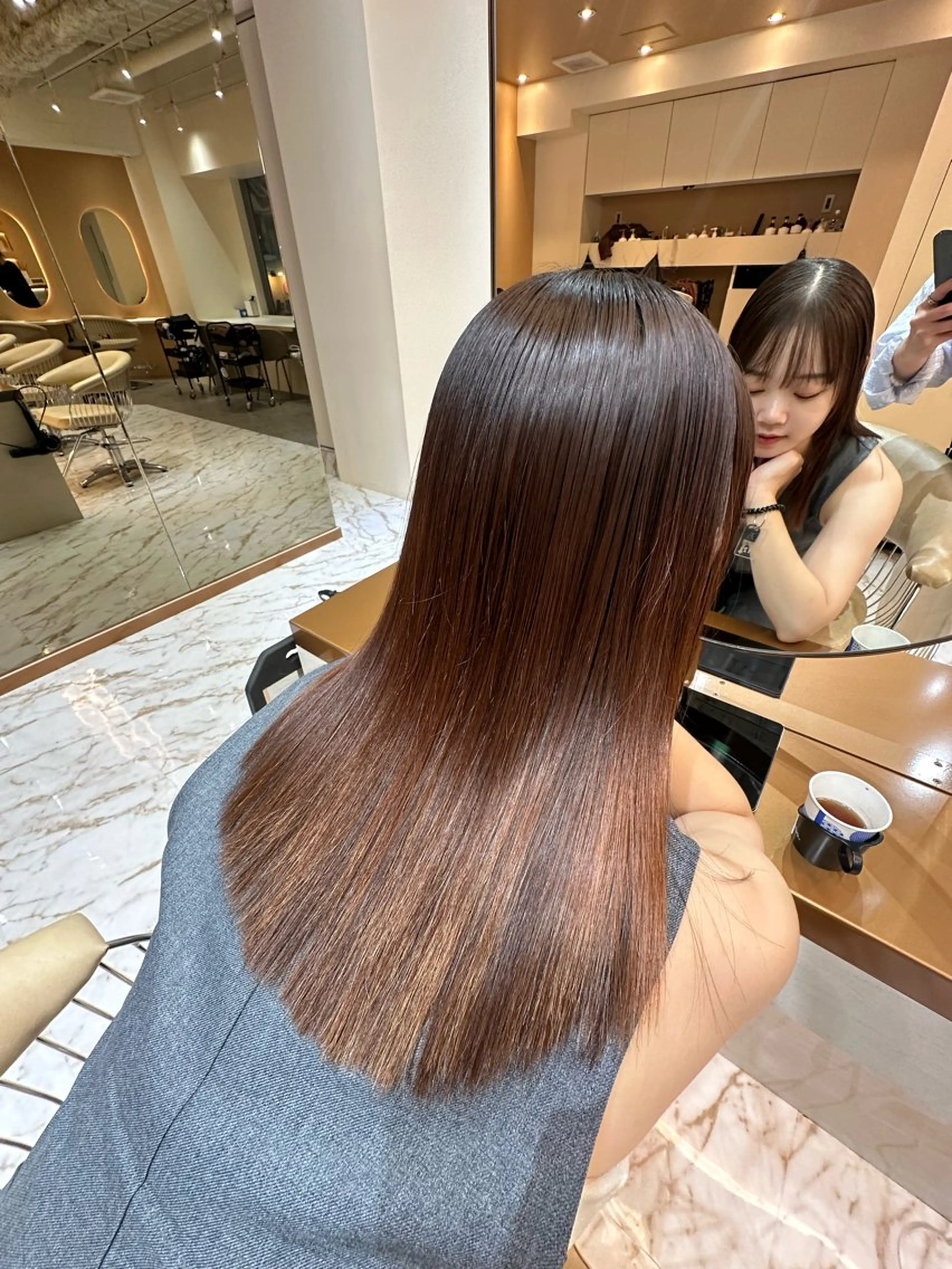 セミロング AYAKA 下北沢suuのヘアスタイル