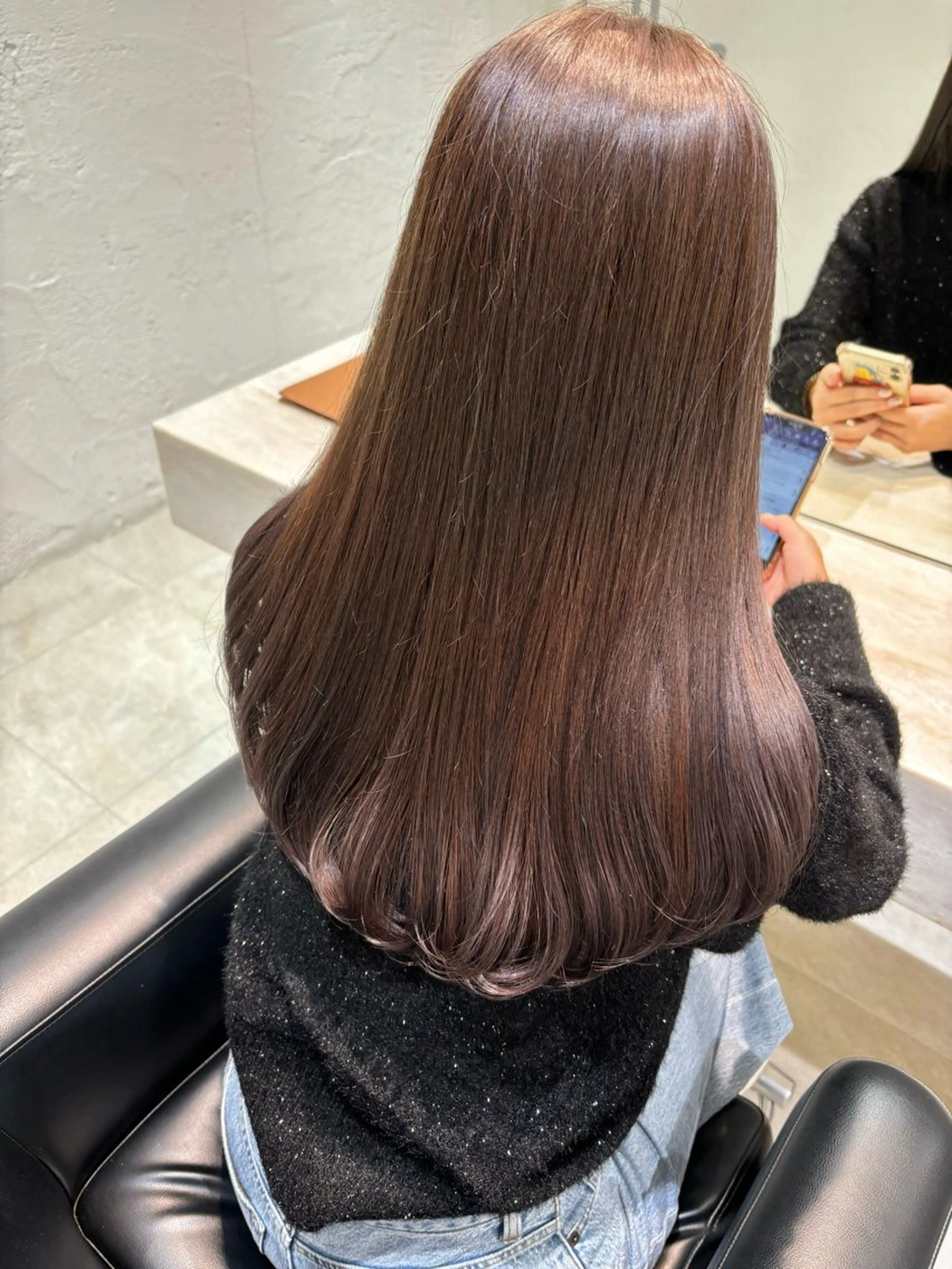 ロング カラー ベージュカラー ヘアカラー トリートメント サソウ ユリエ🥥のヘアスタイル