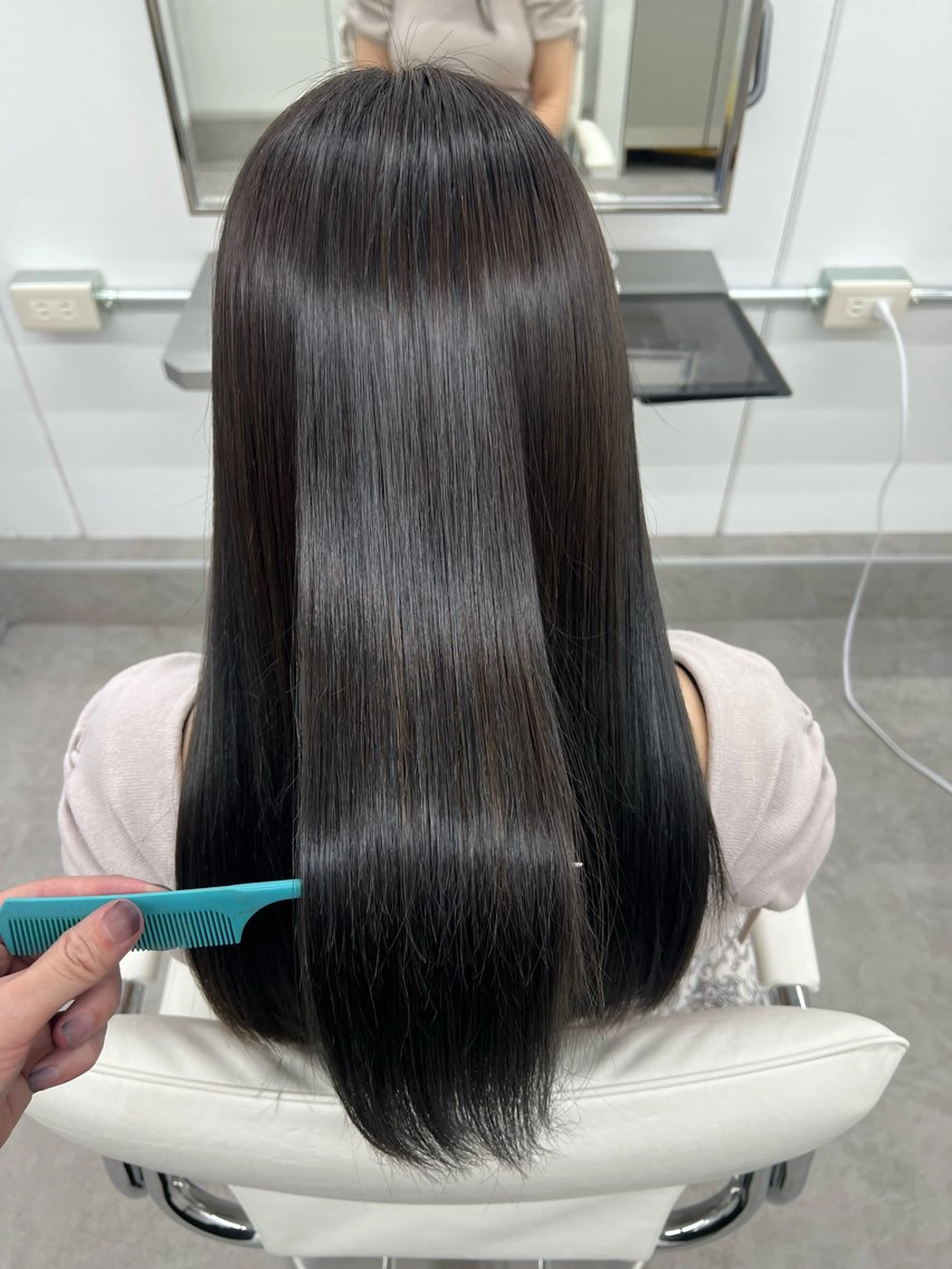 ロング 縮毛矯正 トリートメント メンズ似合わせ特化/ 縮毛矯正/佐野友尉のヘアスタイル