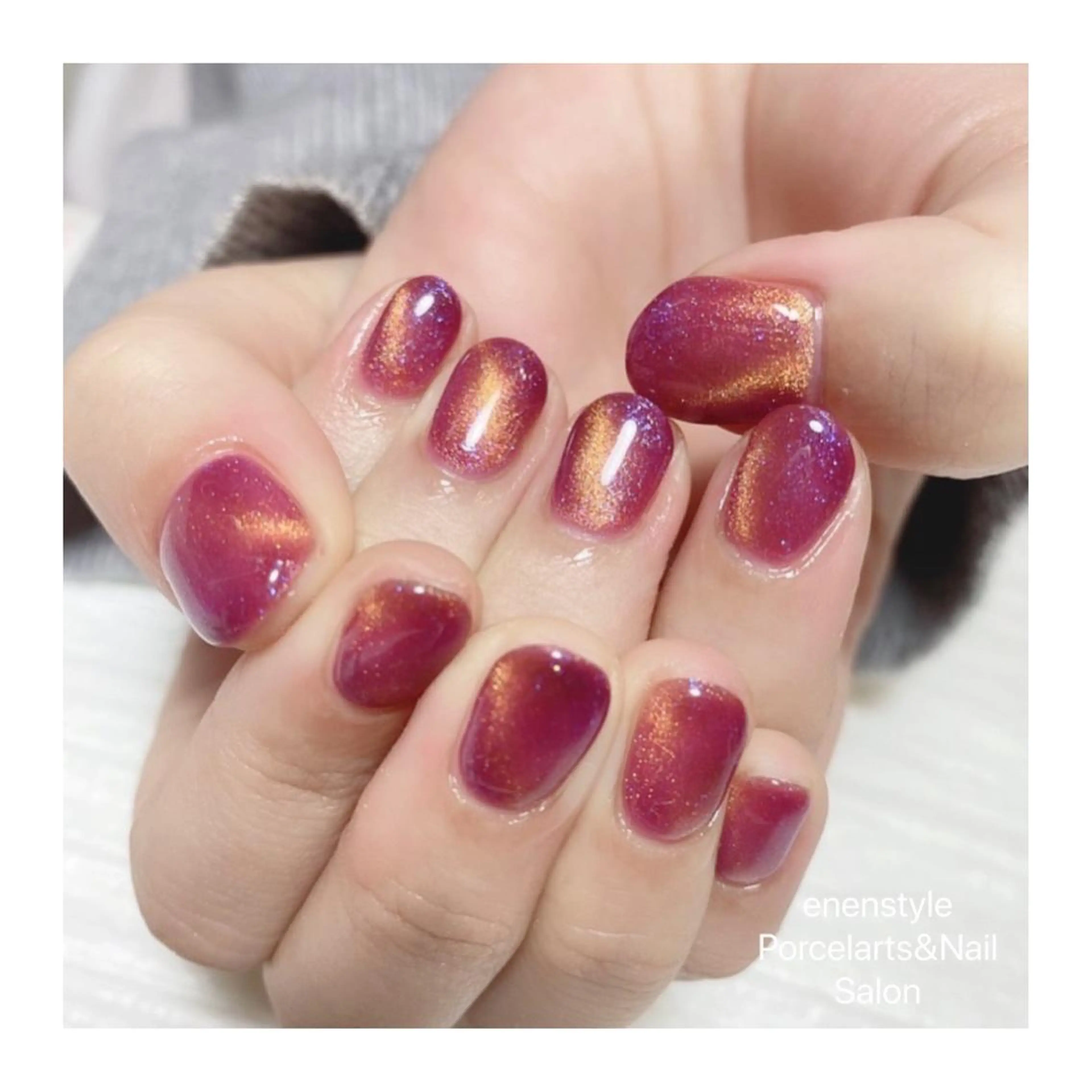 ショート ネイル ハンドネイル 👑enen style👑のネイルデザイン