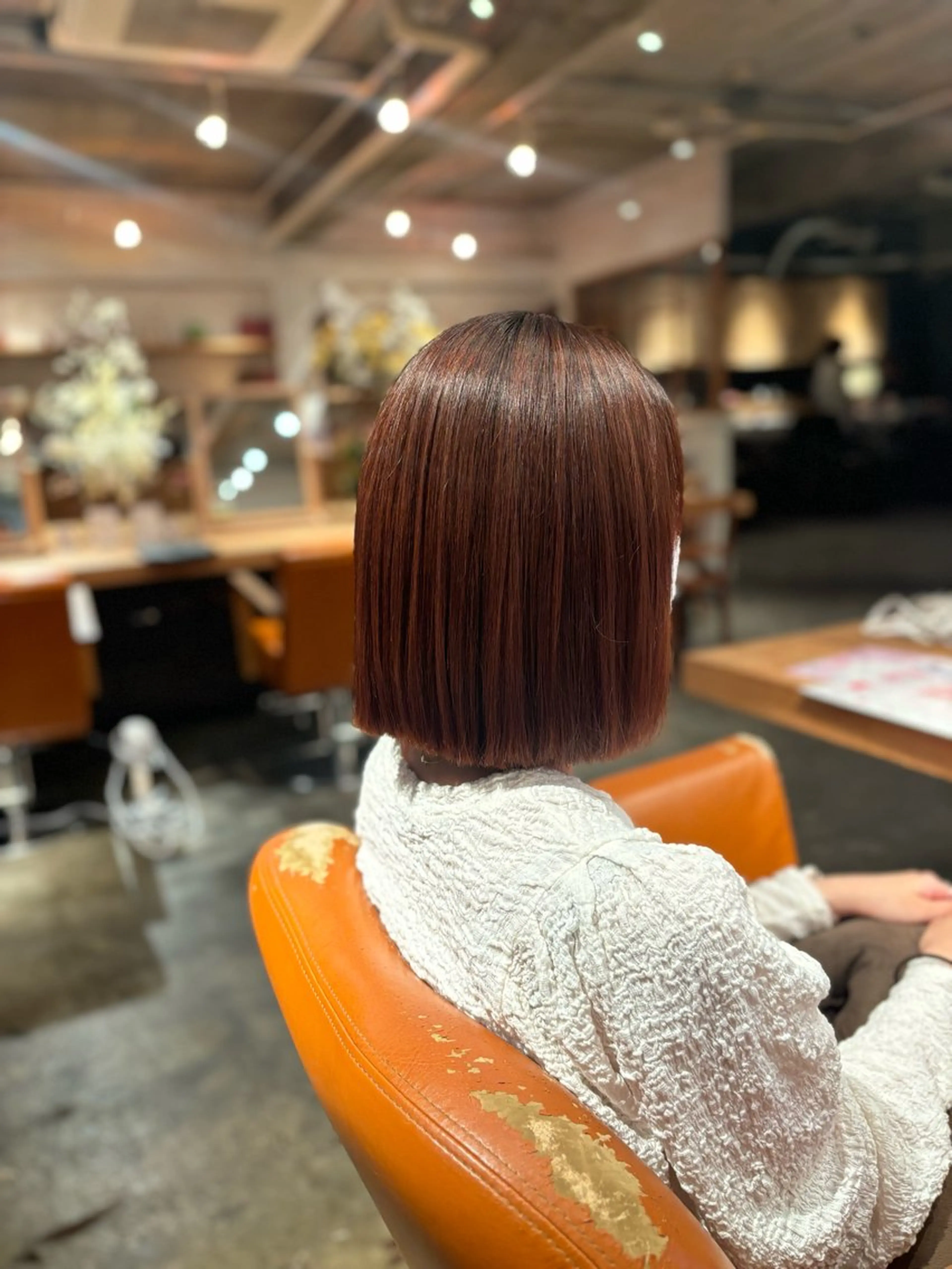 ショート カラー 髪質改善カラー ブラウン🤎YUMEのヘアスタイル