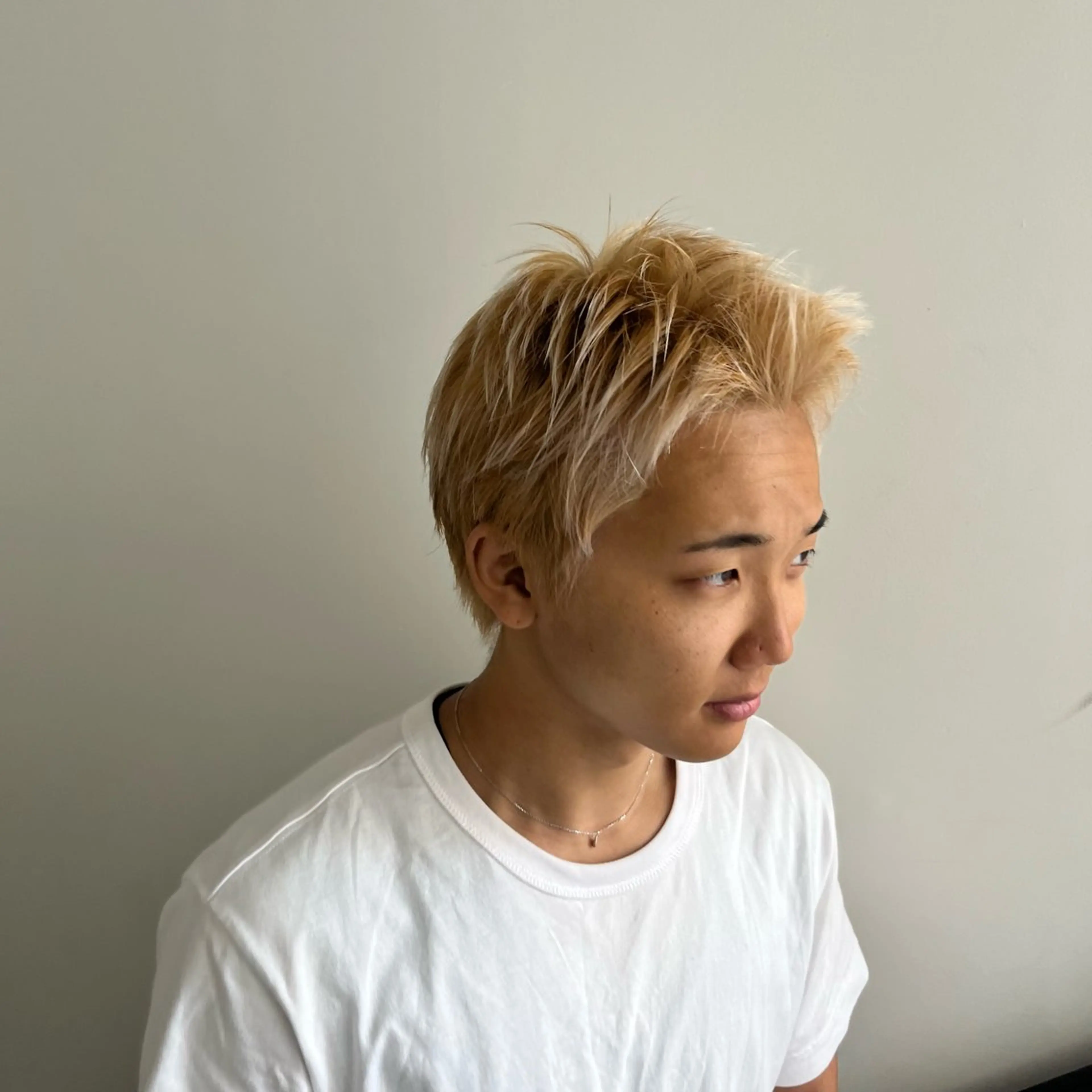 ショート メンズ カット ヘアカラー メンズパーマ/ メッシュ📍ﾕﾘのヘアスタイル