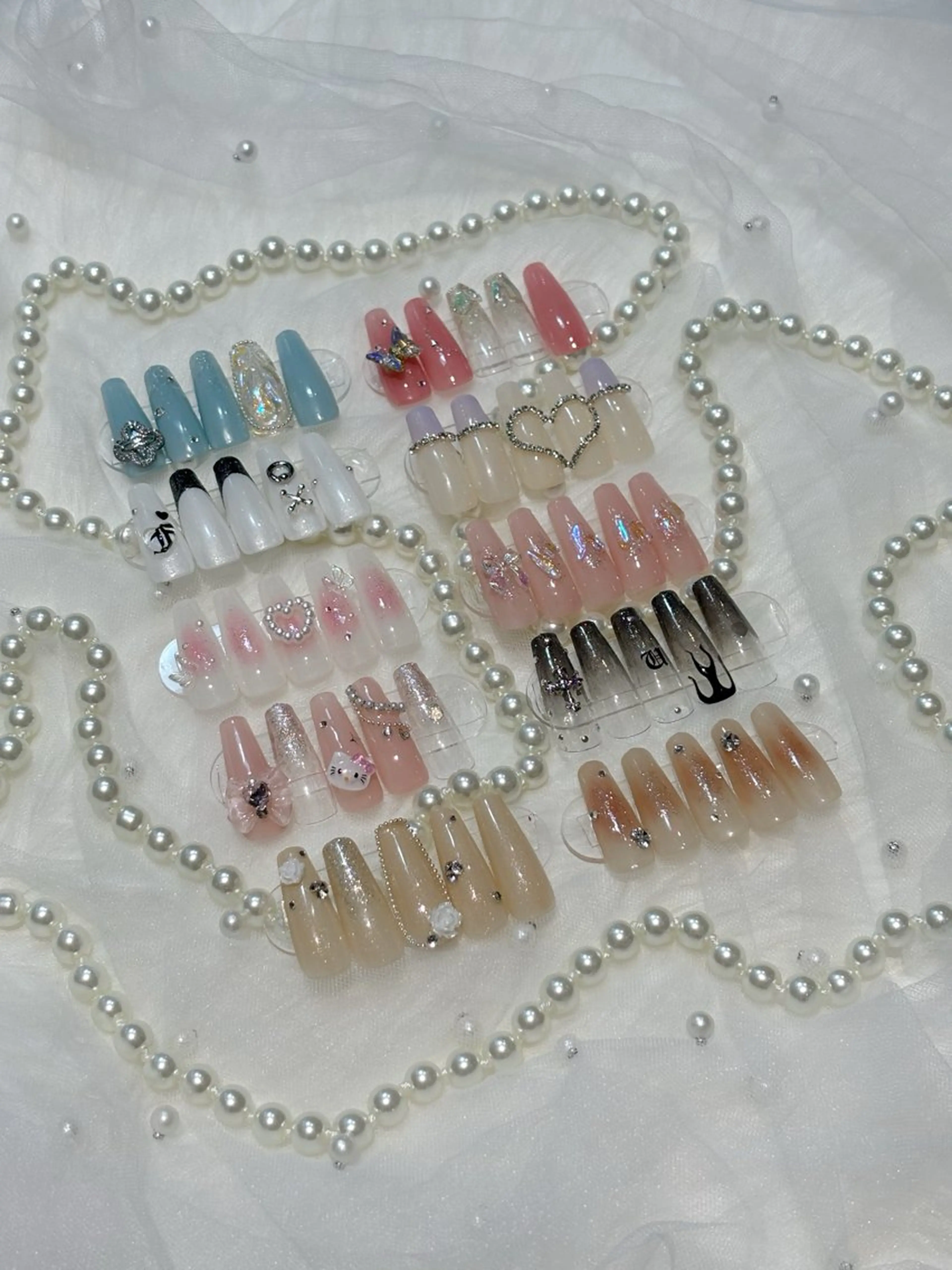 【HAND】オフあり🍒定額《韓国ワンホンネイル》ゴージャスコースの写真