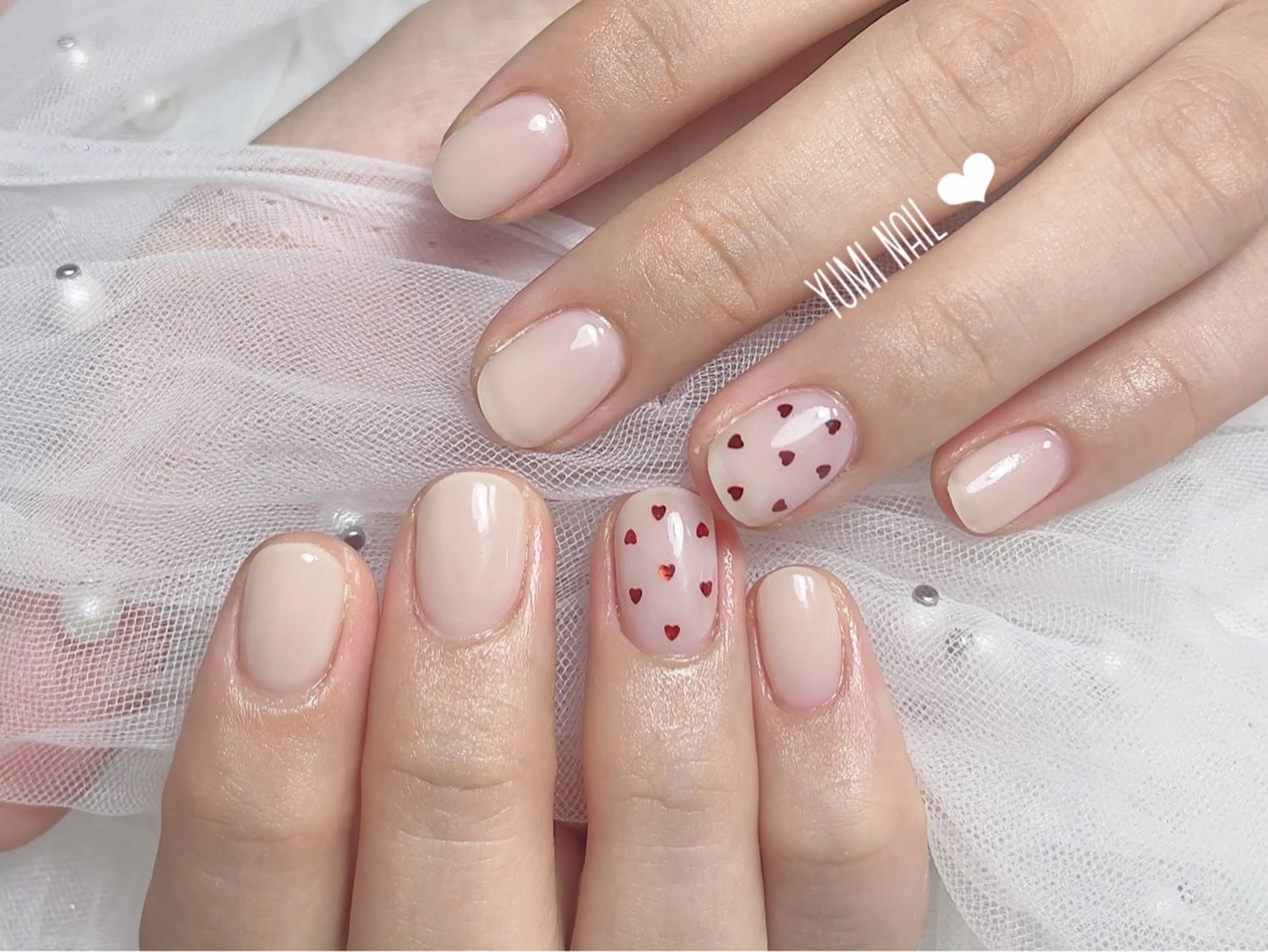 ネイル 𝐲𝐮𝐦𝐢🎀 長さ出しデザイン専門のネイルデザイン