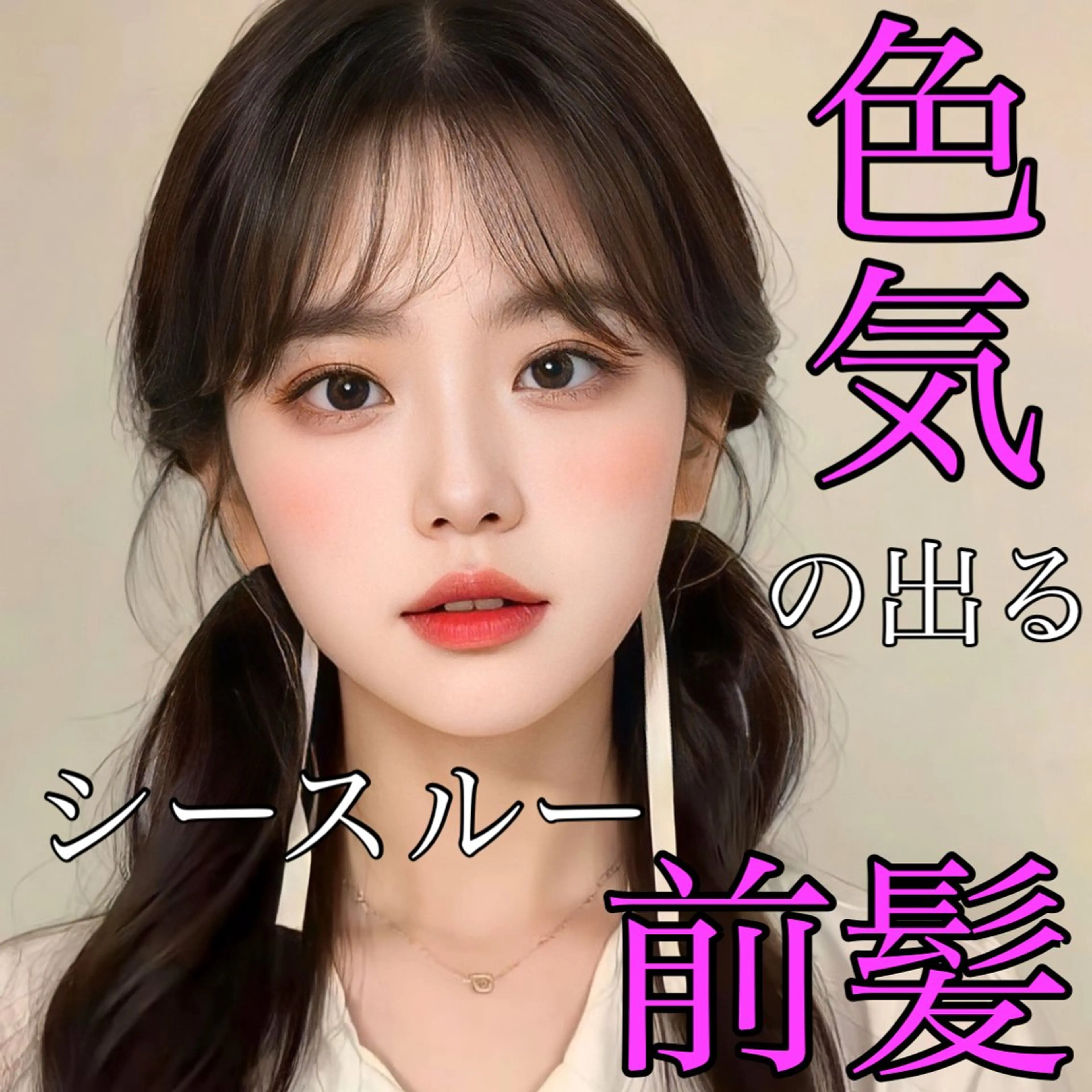 セミロング 映える顔まわり/前髪 特化 💗 ユキマのヘアスタイル