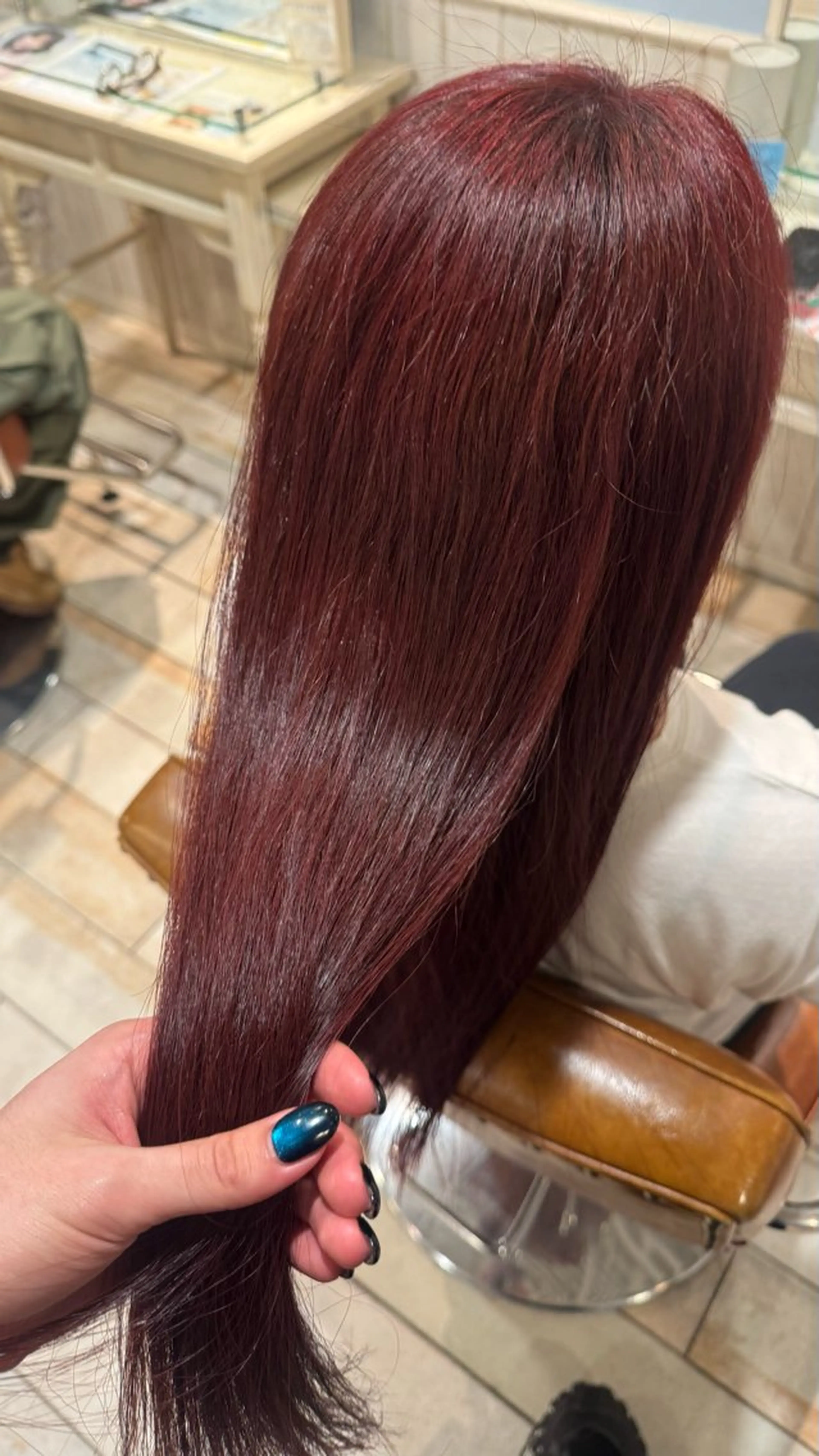 ロング カラー ブリーチ ヘアカラー 艶カラー👾ブリーチ なし暖色👾ユースケのヘアスタイル