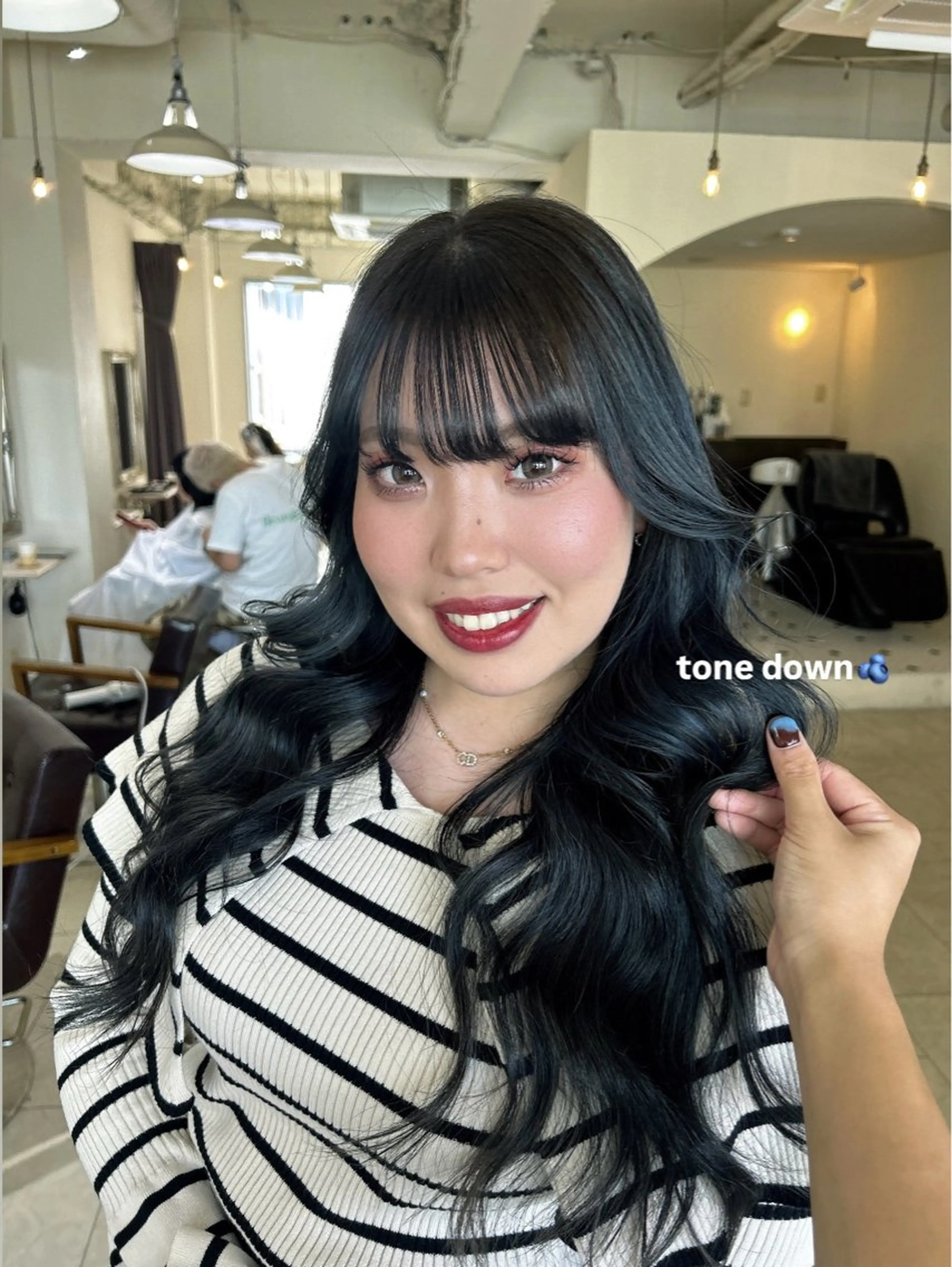 ロング ヘアカラー Maho/海外 レイヤー/ハッシュのヘアスタイル