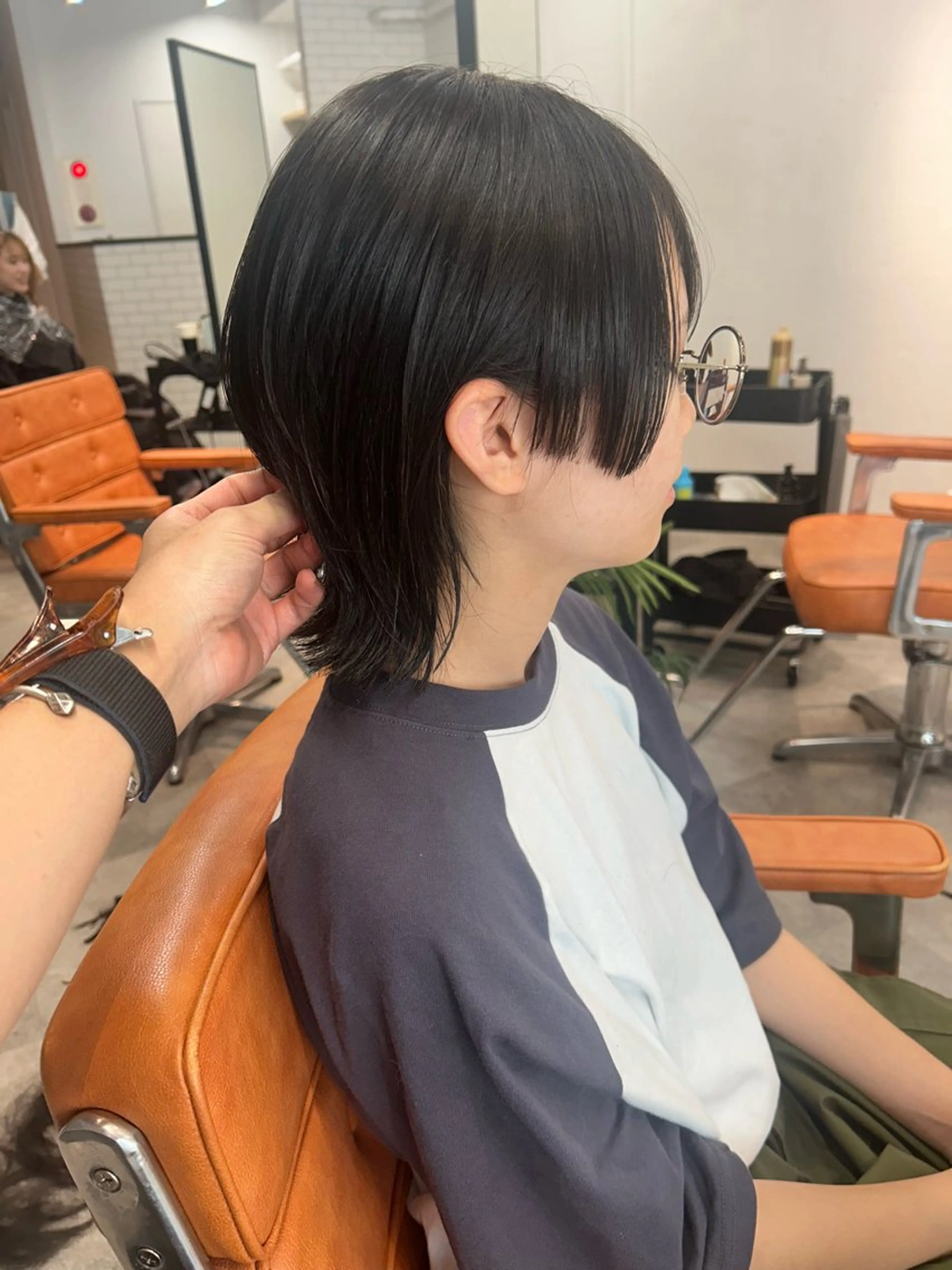 ショート ウルフカット カット AILEE所属・ウルフカット レイヤーカット上柿のヘアスタイル