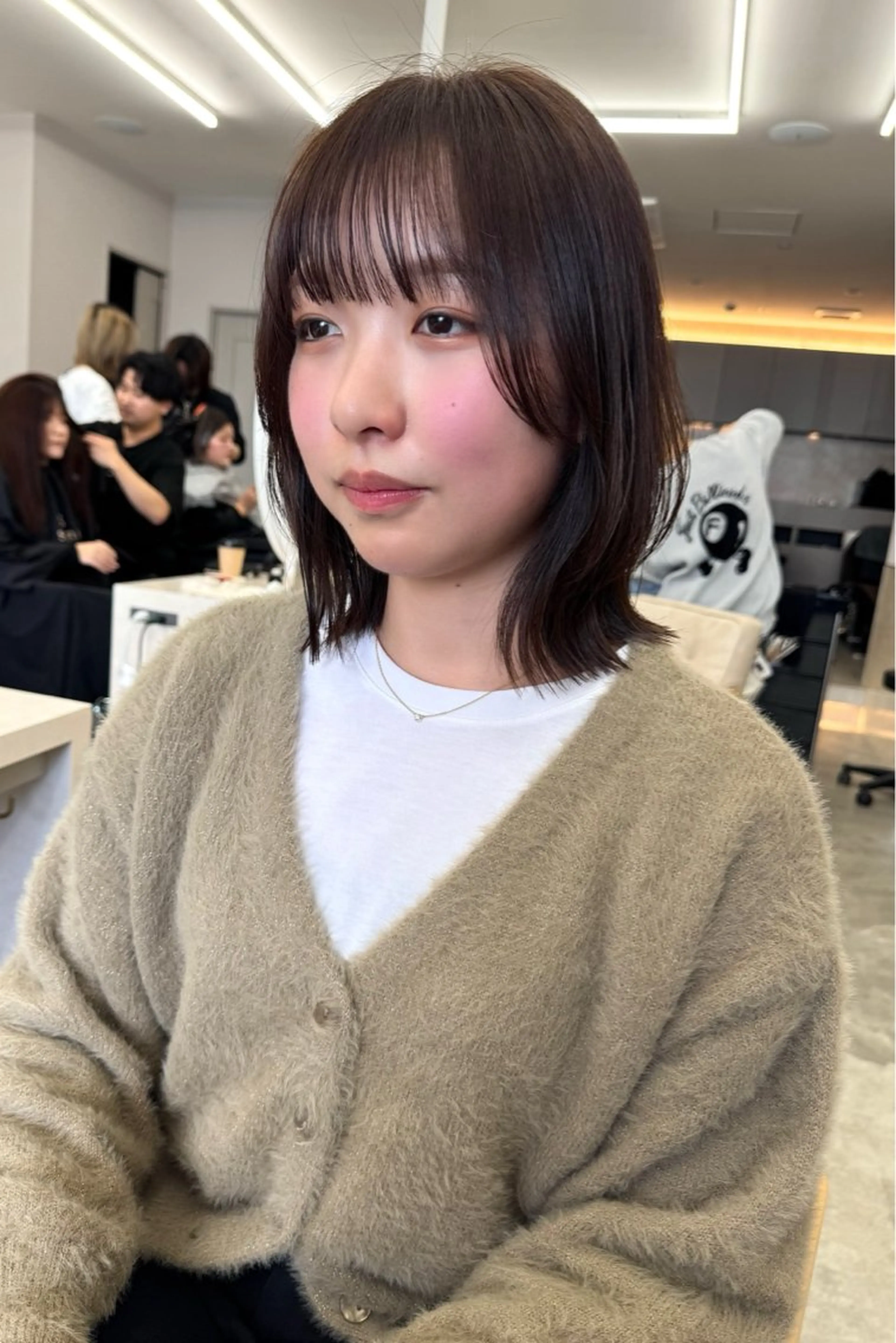 ミディアム カラー ボブレイヤー ボブ レイヤーカット ボブ美容師💛 AYUMIのヘアスタイル