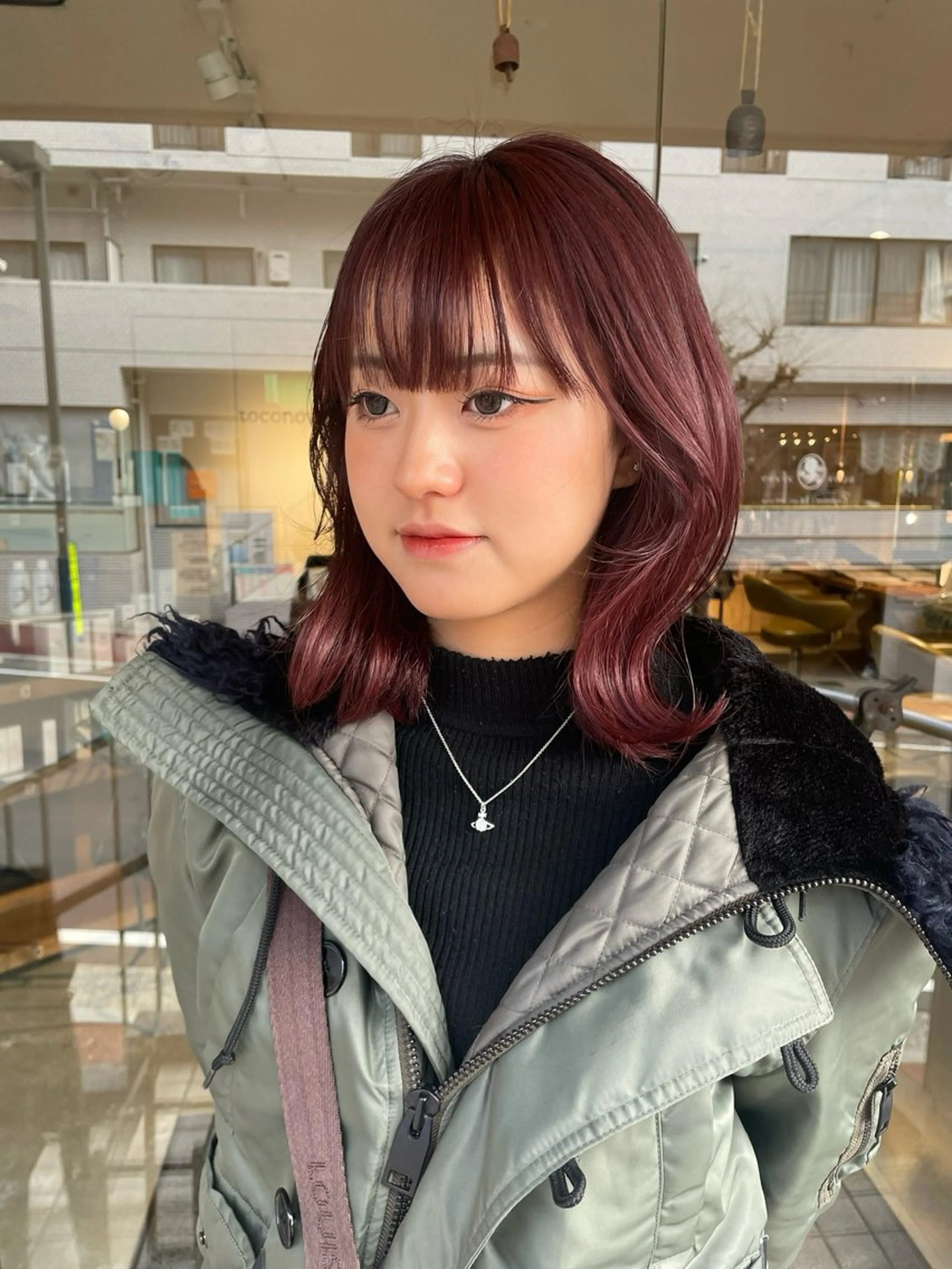 ミディアム 透明感カラー🫧/ レイヤー/髪質改善のヘアスタイル