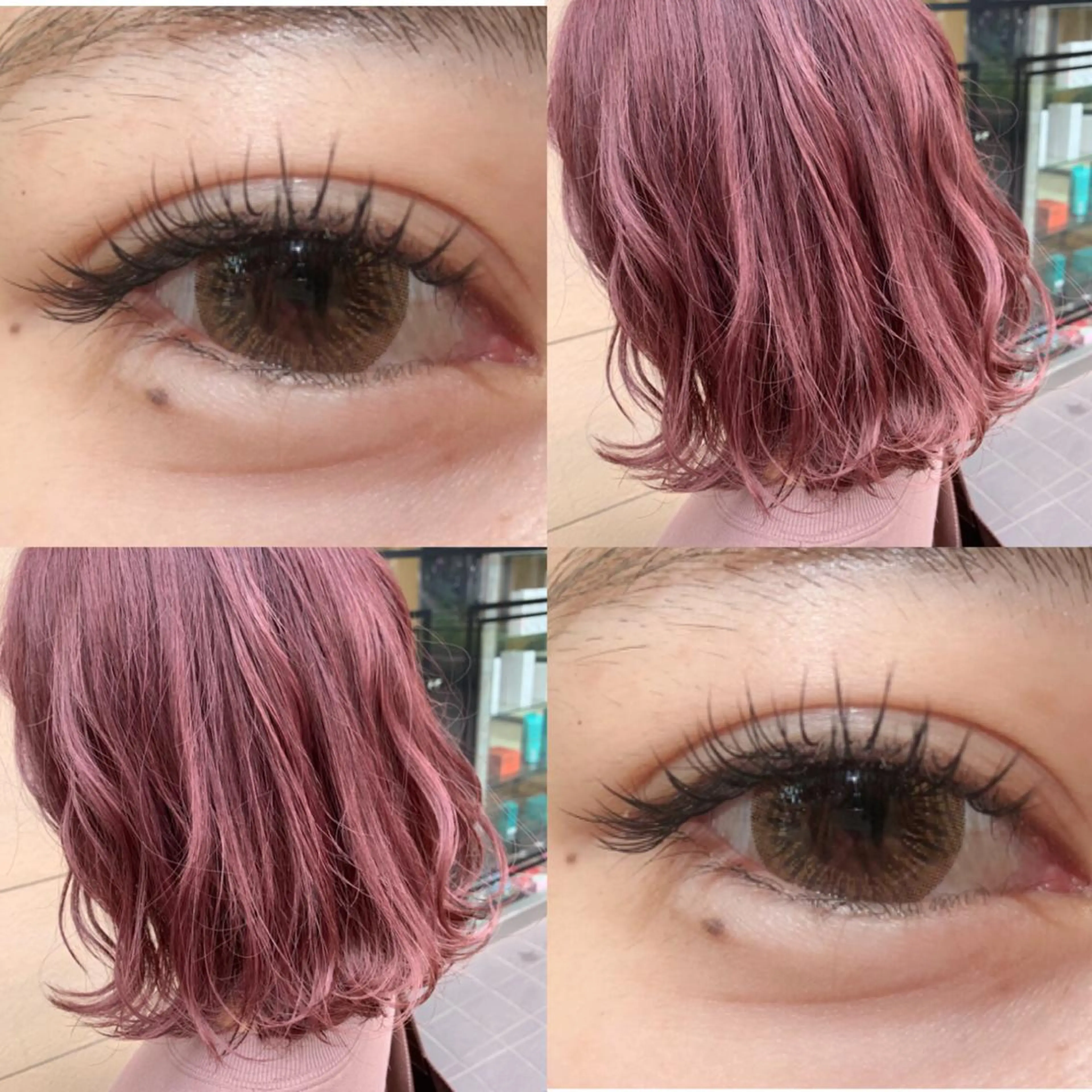 ミディアム カラー ヘアアレンジ TSUNA 🌙 Lim 五反田のマツエク・マツパデザイン