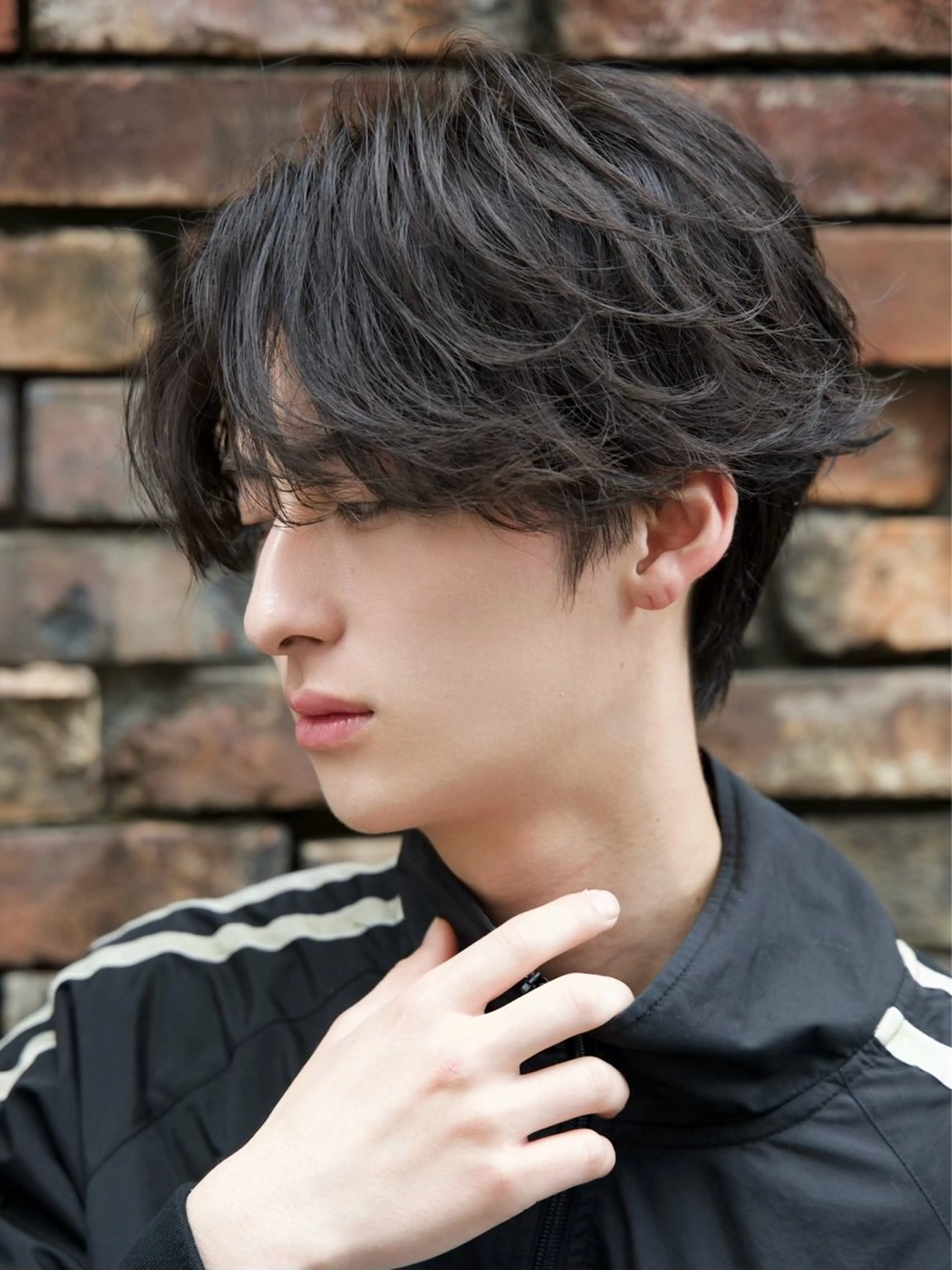 メンズ フェザーパーマ メンズパーマ カット パーマ 【公式】メンズサロン LUCEY福岡大名のヘアスタイル