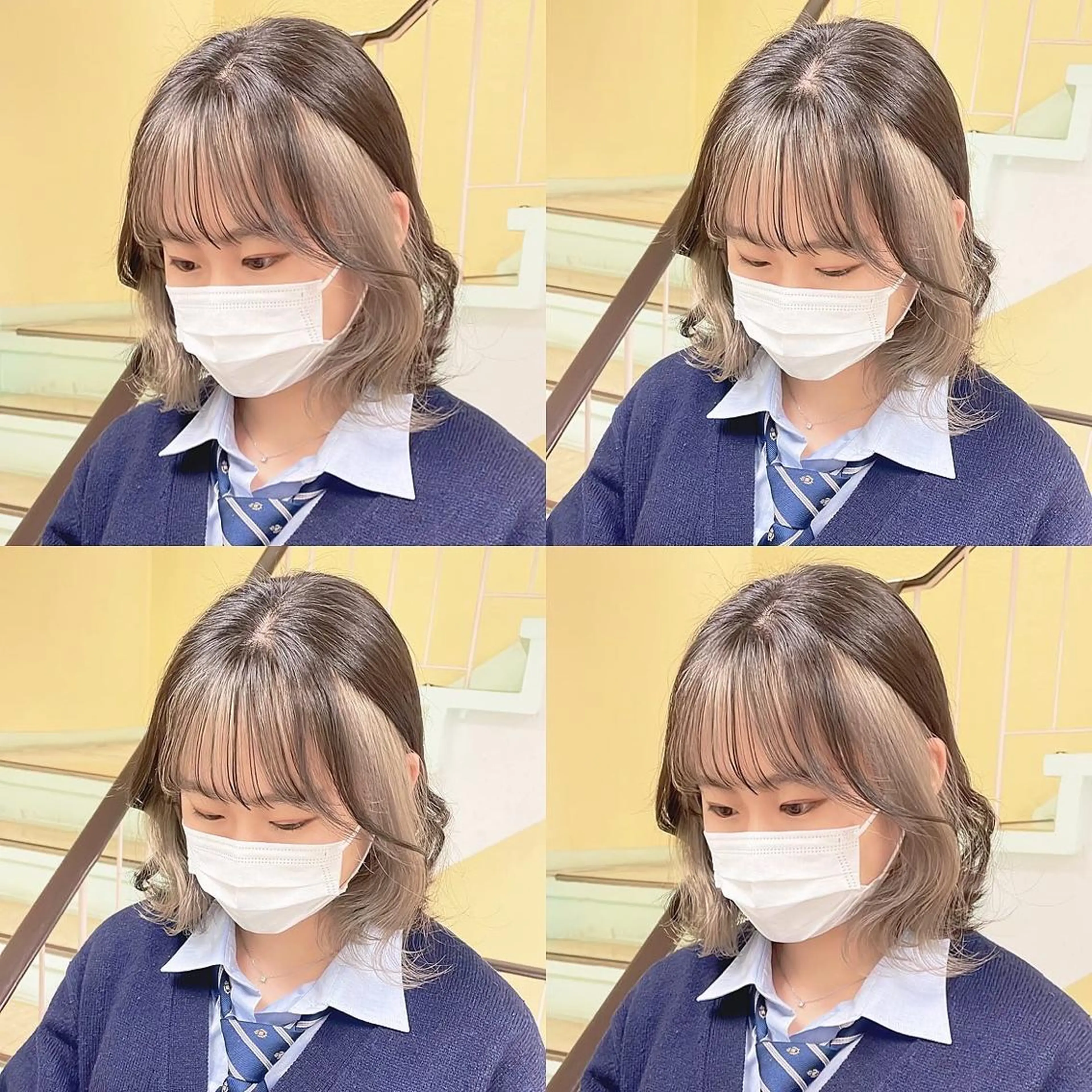 カラー ヘアカラー トリートメント 渋谷:インナーカラー ／🍒エリカ🍒のヘアスタイル