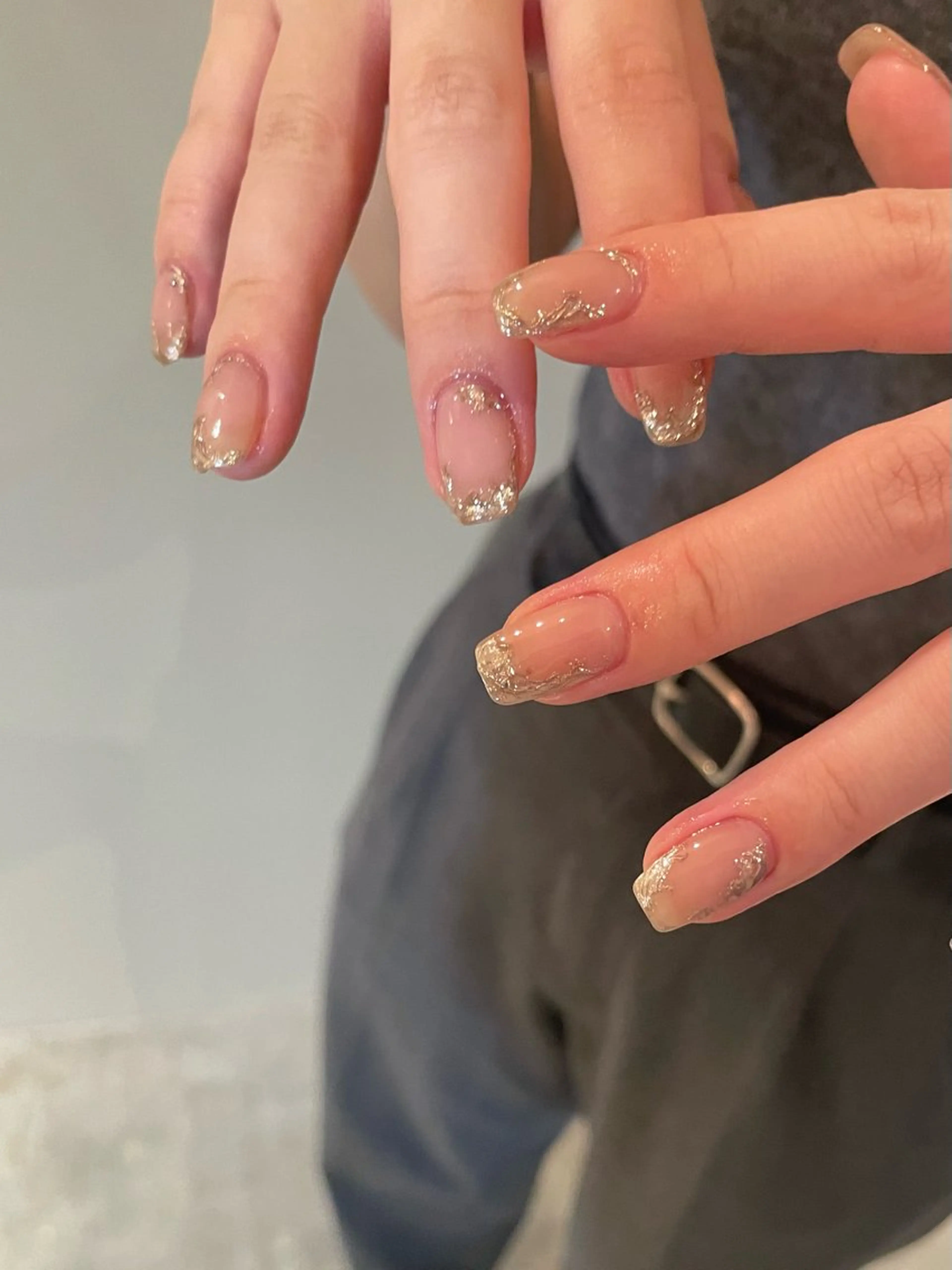 ネイル 韓国ネイル ミラーネイル ニュアンスネイル シンプルネイル ハンドネイル HARUKA NAKAMURAのネイルデザイン