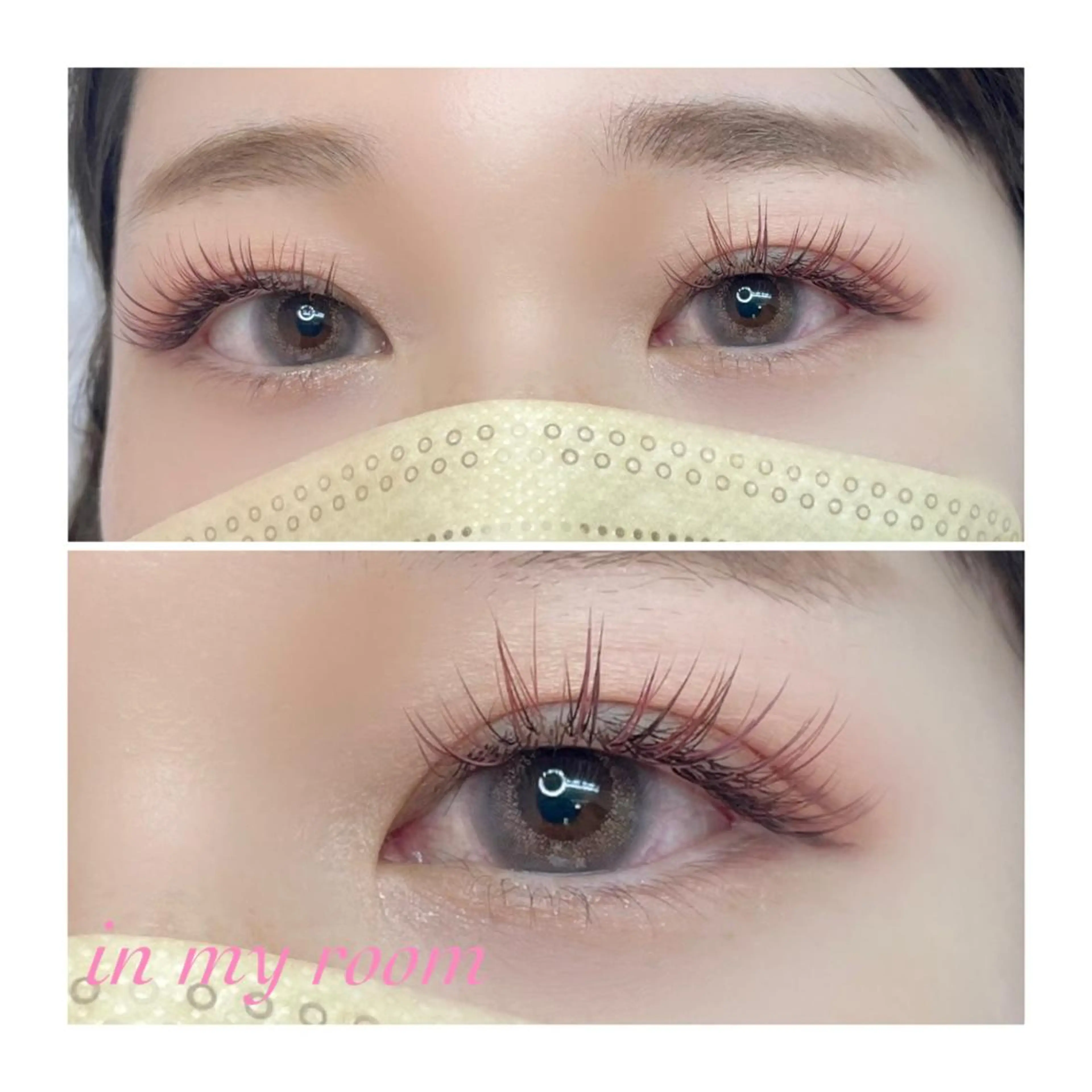 マツエク・マツパ カラーマツエク マツエク ☽𝘀𝗵𝗶 𝘀𝗵𝗶☽のマツエク・マツパデザイン