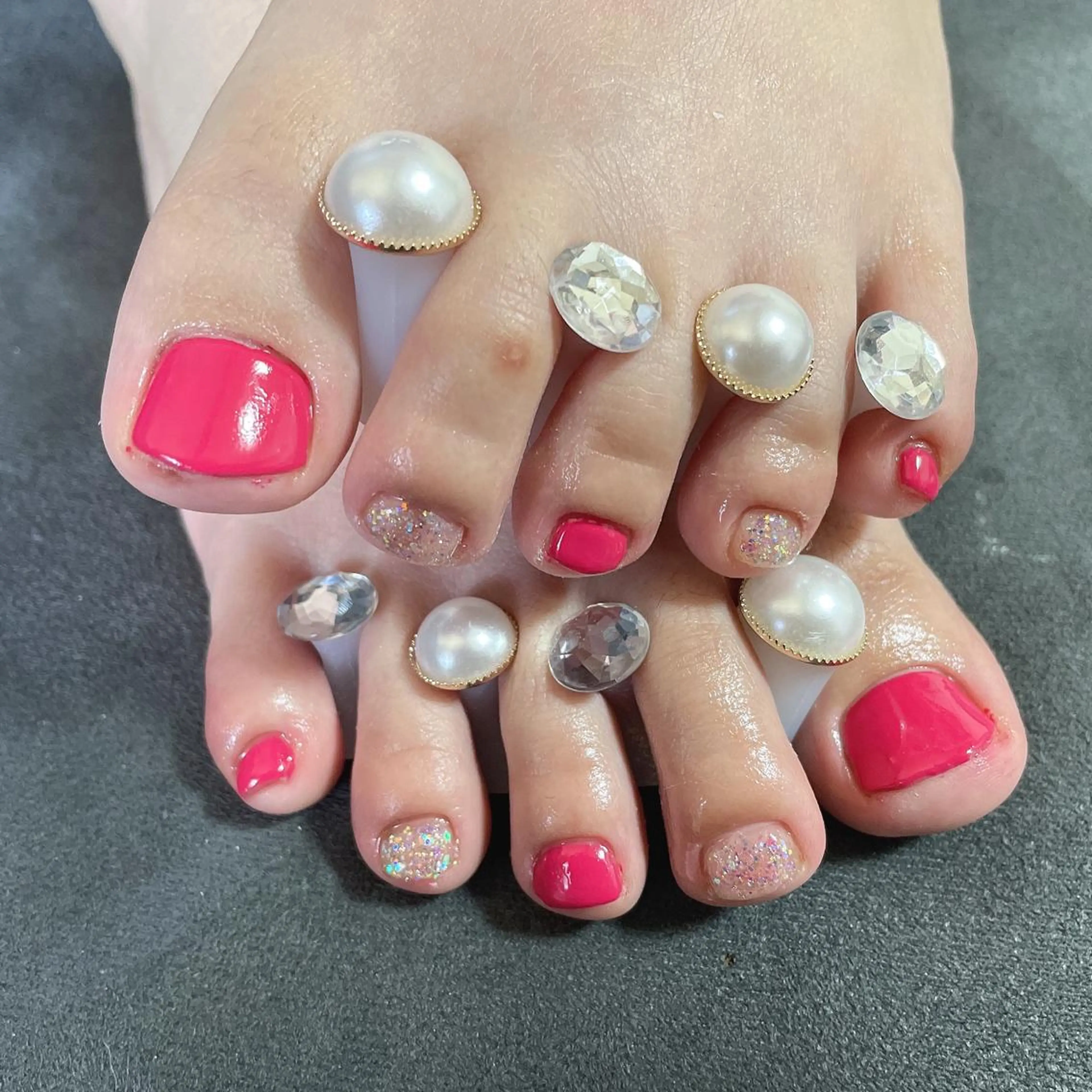 ネイル フットネイル ジェルネイル シンプルネイル フットネイル Ruana Nailのネイルデザイン