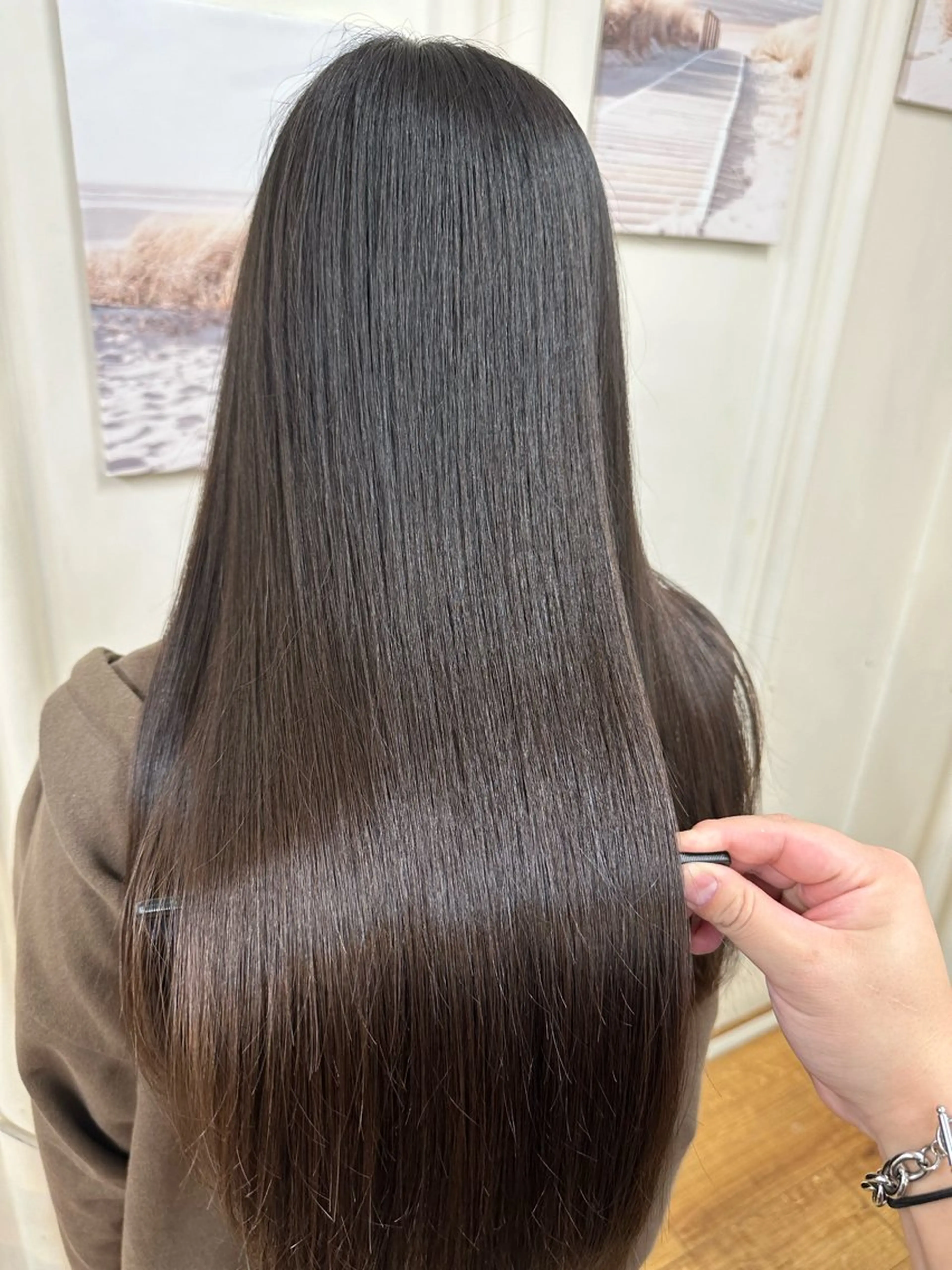 ロング 髪質改善 トリートメント 髪質改善/レイヤー ストウシンゴのヘアスタイル