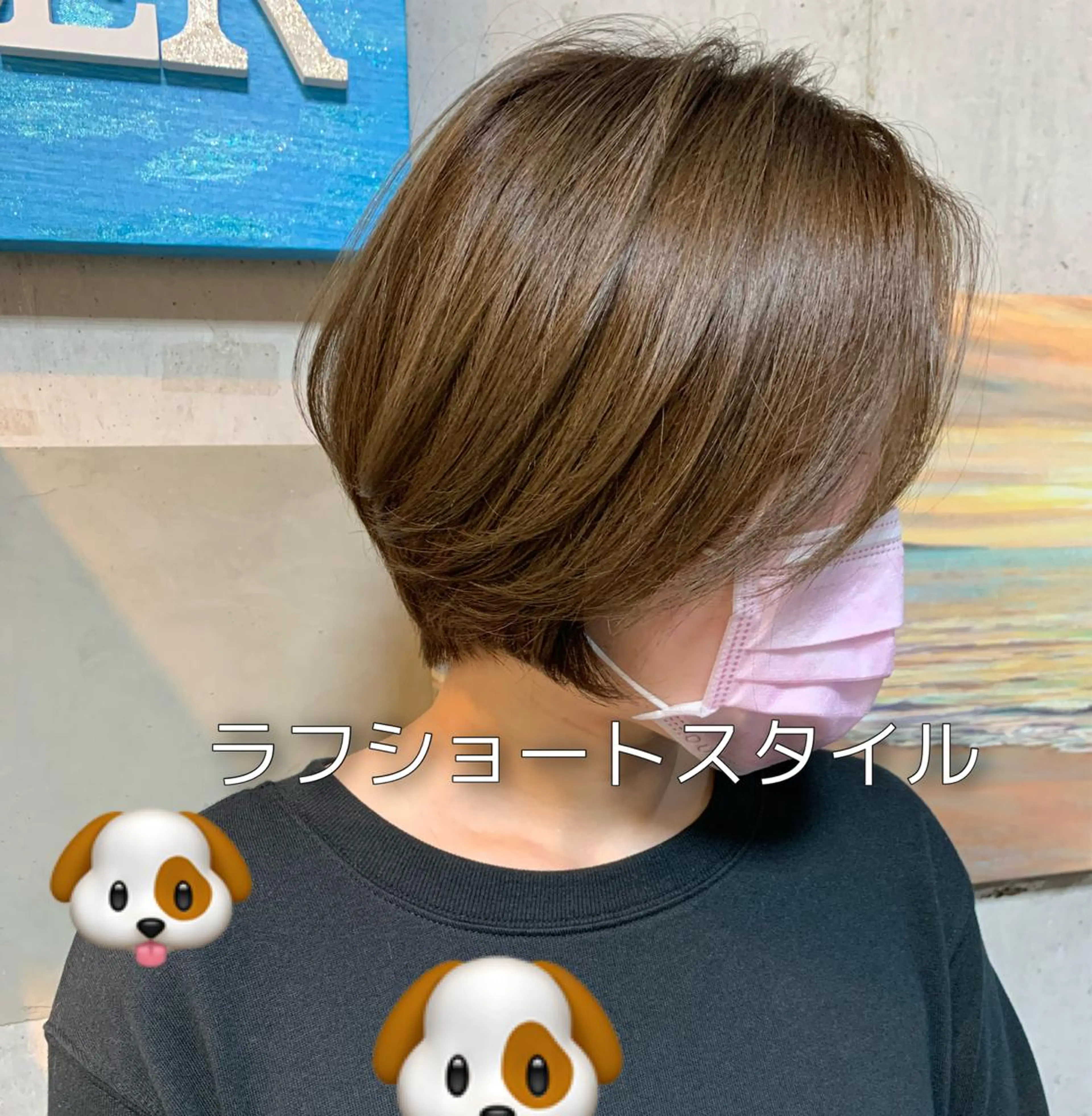 ショート カラー ショートヘア カット トリートメント Beach 代表 KENTAのヘアスタイル