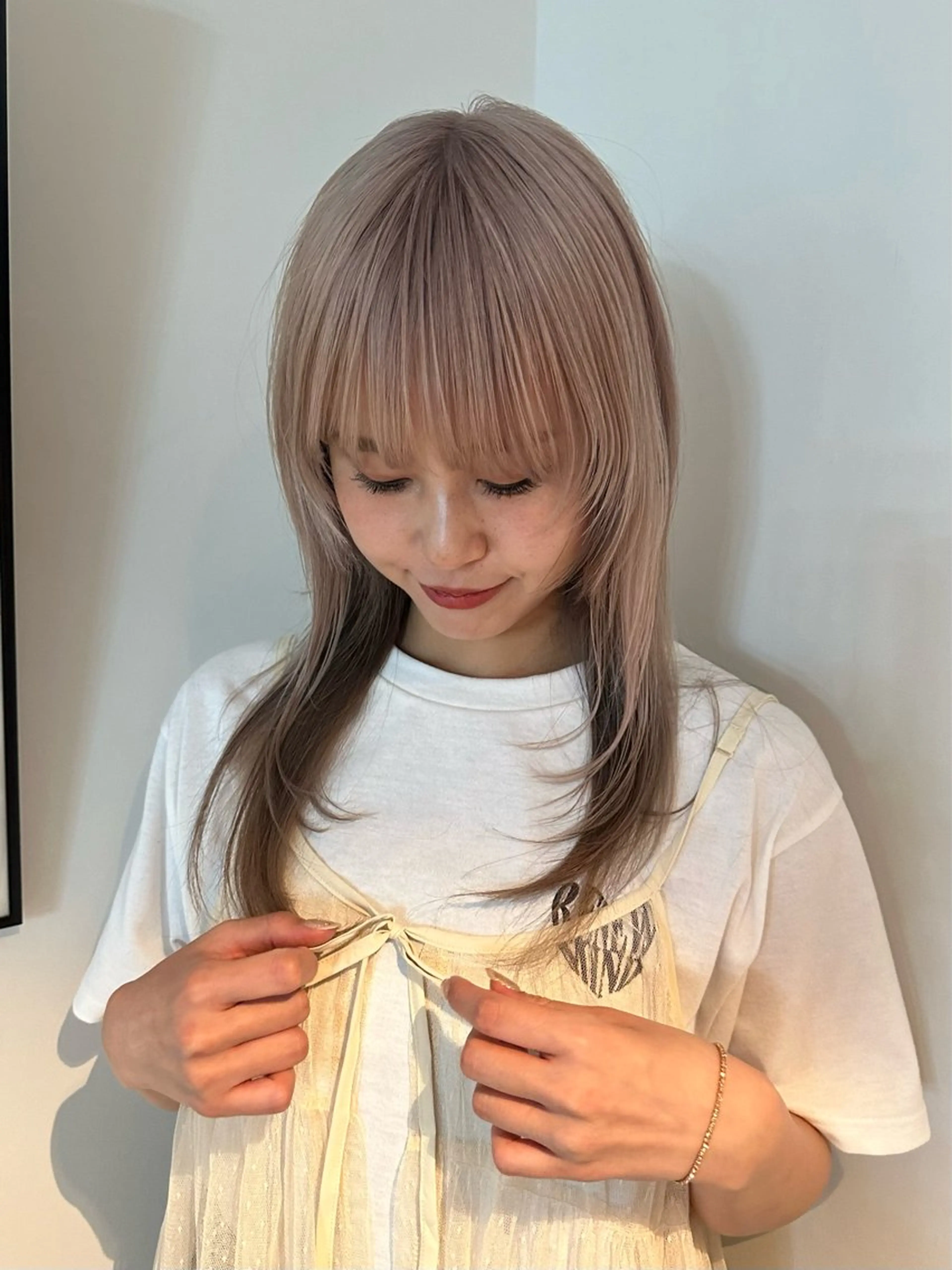 セミロング カラー 🎀オイダイラ モモカ🎀のヘアスタイル