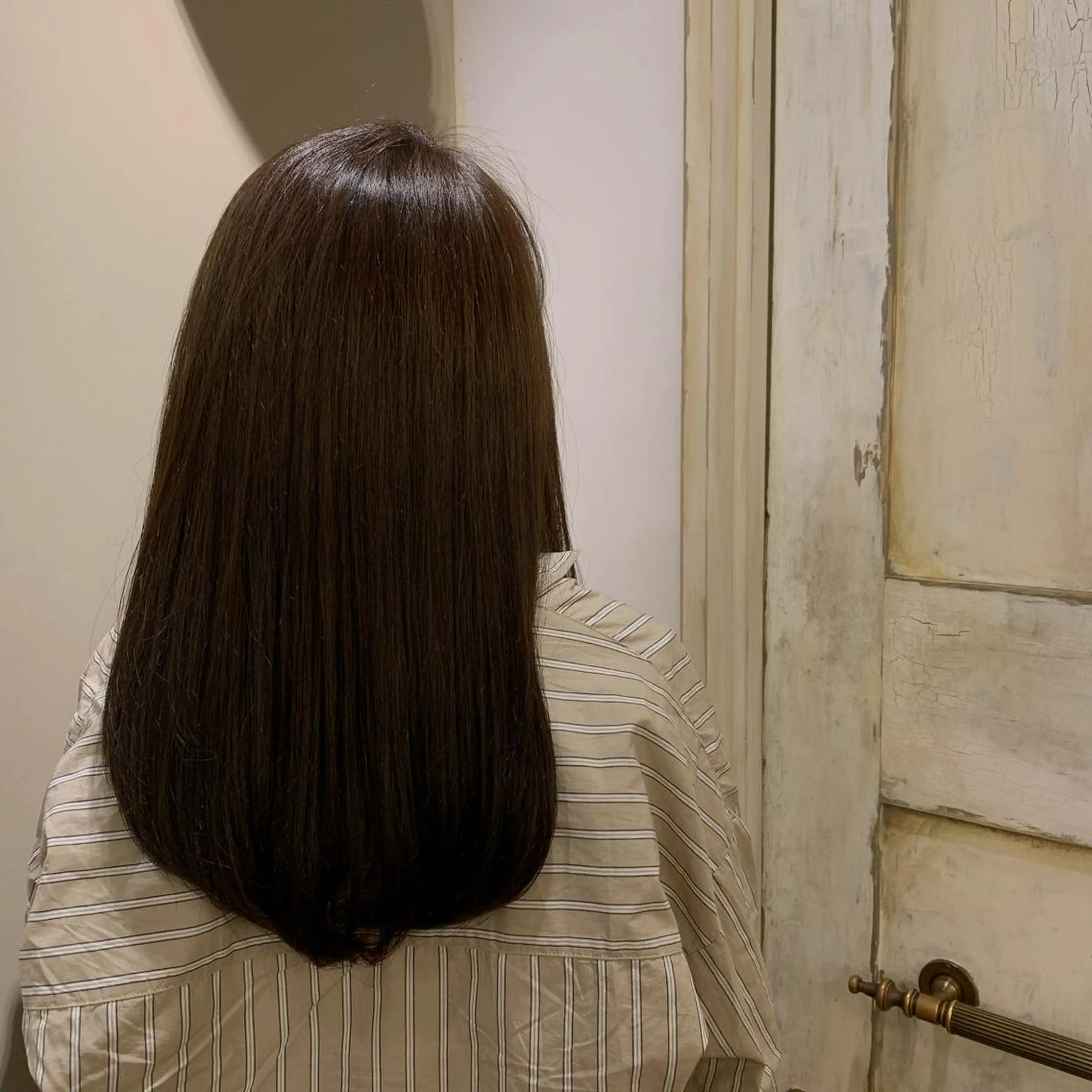 ロング カラー アッシュ ミント トリートメント 韓国スタイル🇰🇷 annaのヘアスタイル